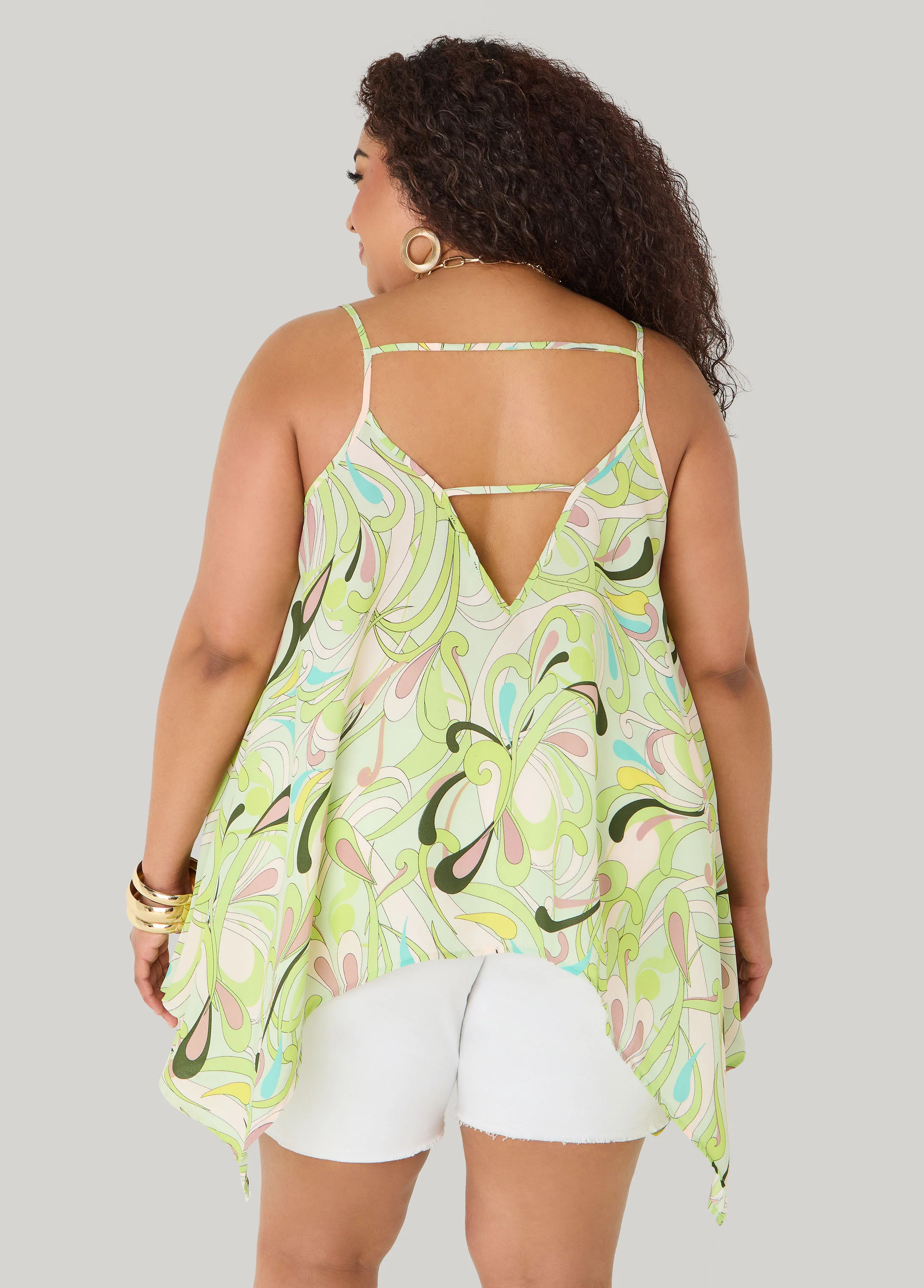 Paisley Print Handkerchief Tank - Image 6