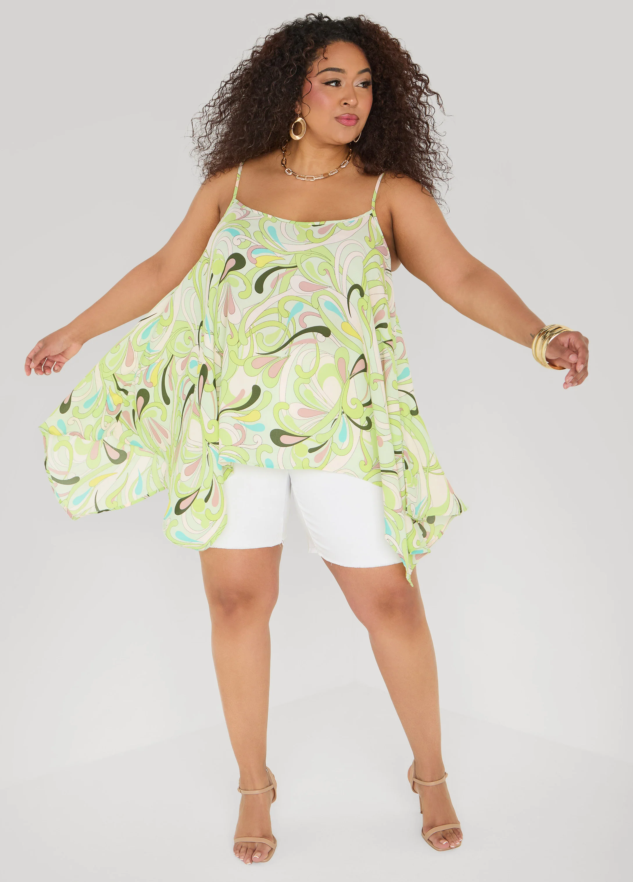 Paisley Print Handkerchief Tank - Image 7