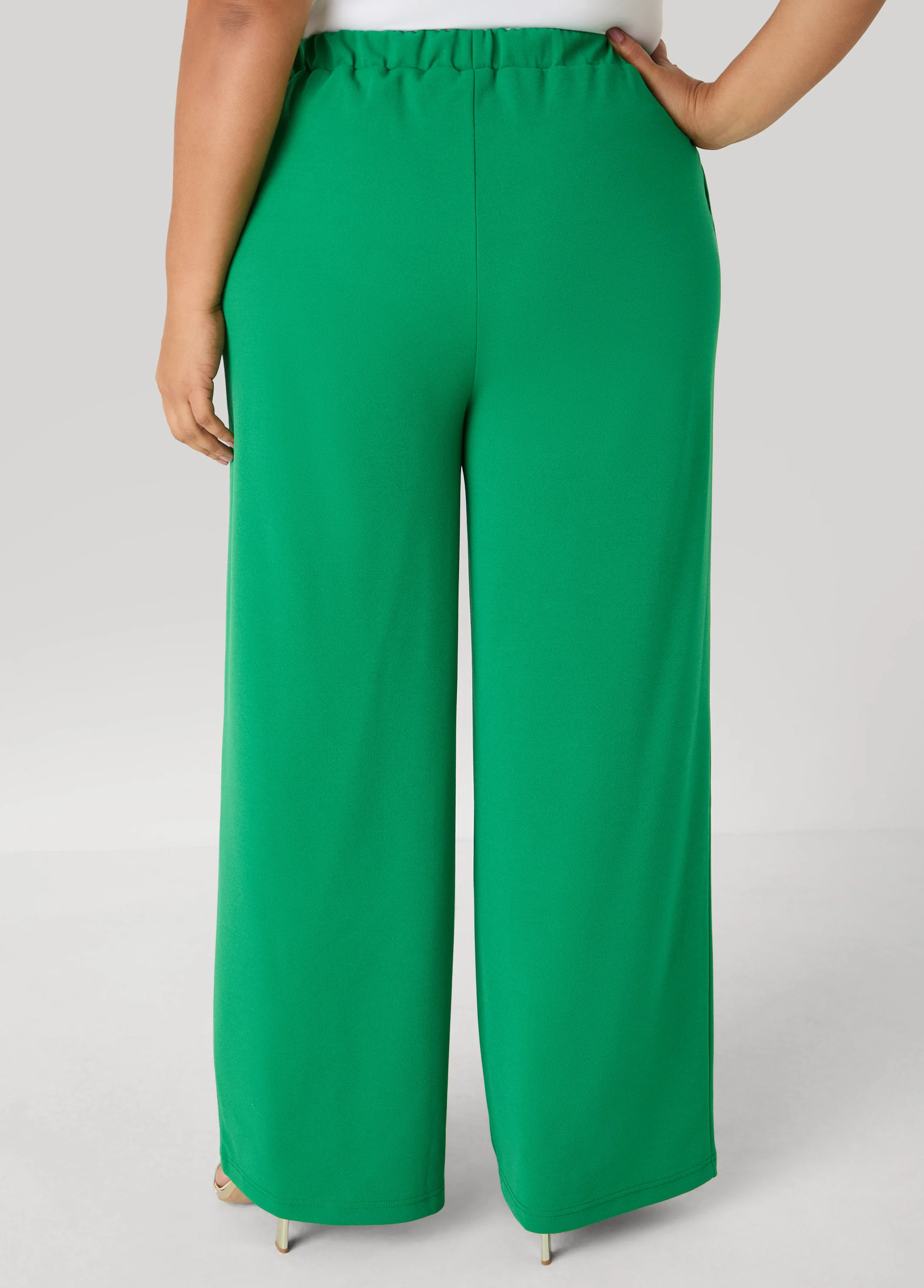 Piped Wide Leg Trousers - Image 5
