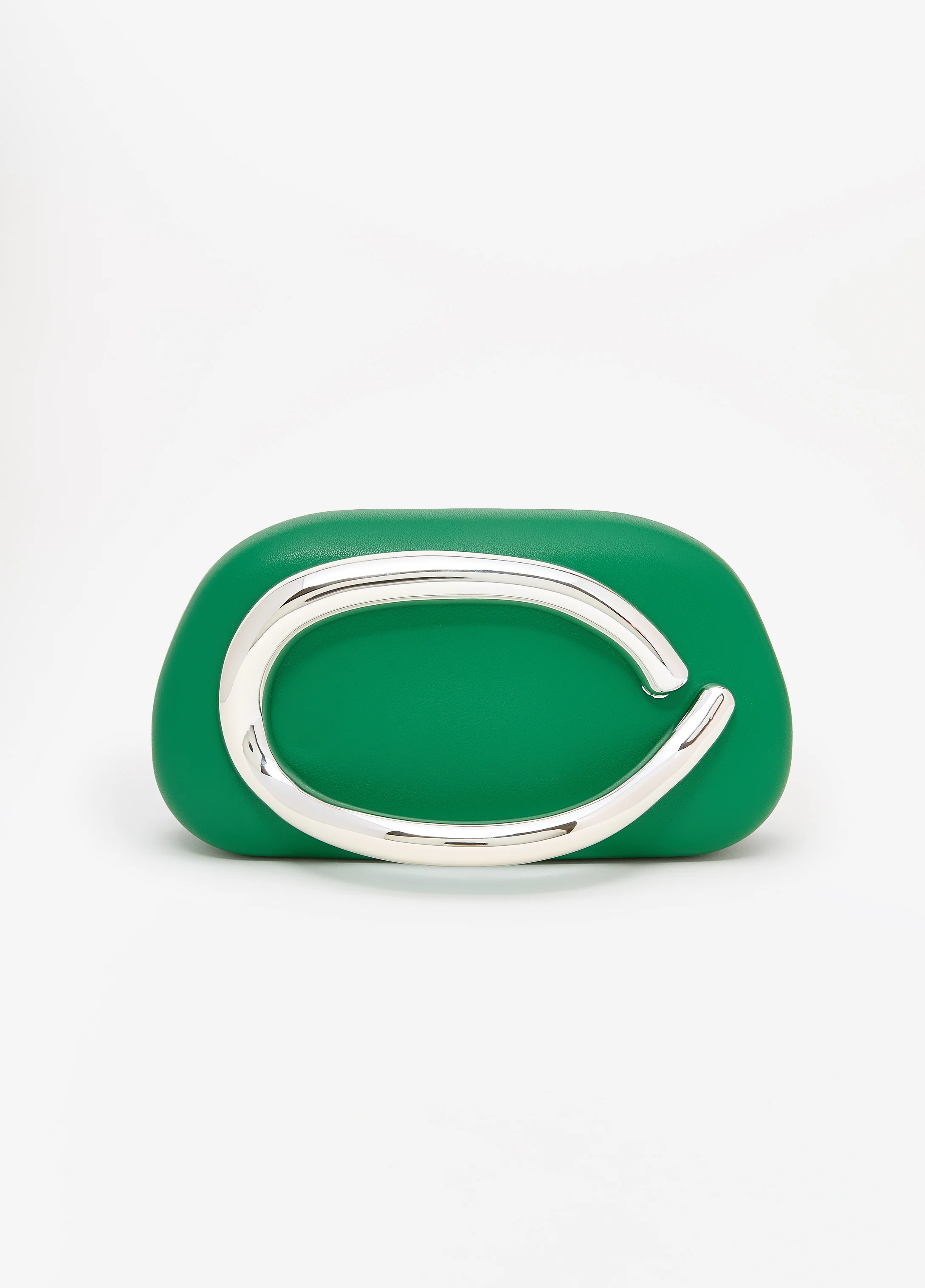 Sculptural Faux Leather Clutch - Image 7