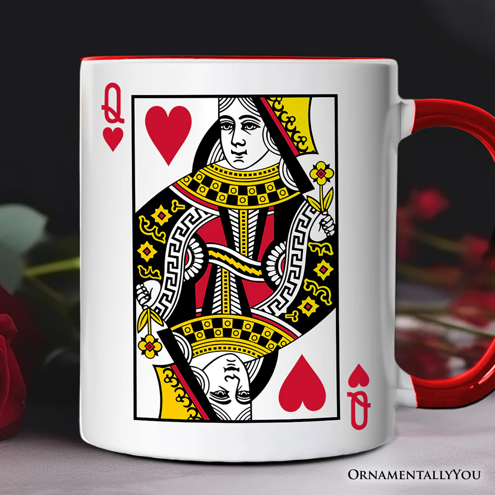 Queen Of Hearts Ceramic Mug - Image 3
