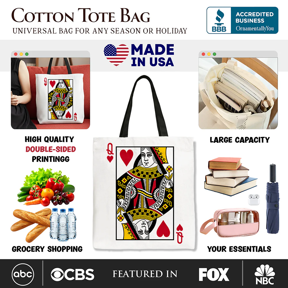 Queen of Hearts Tote Bag - Image 3