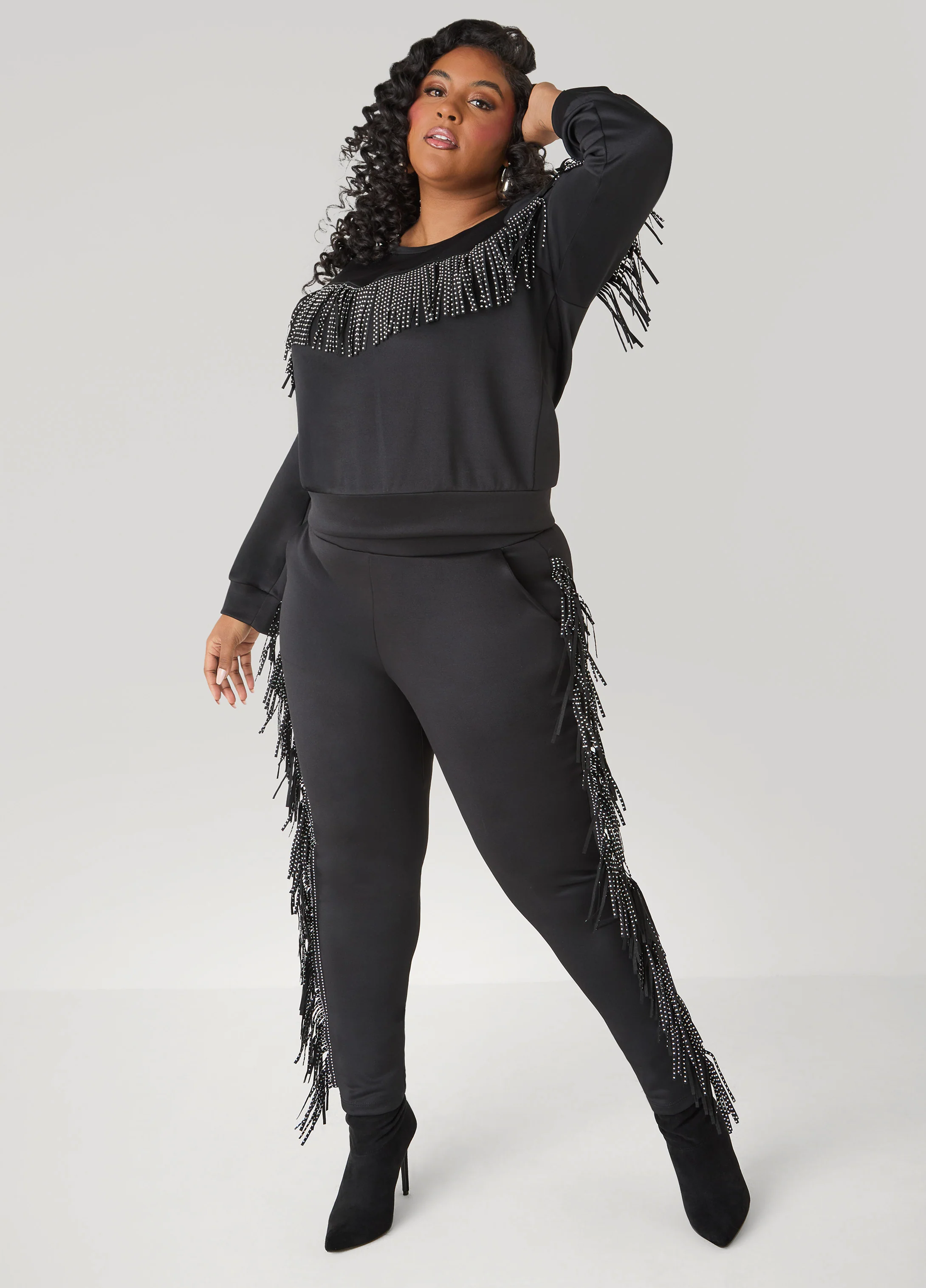 Studded Fringe Pullover - Image 4