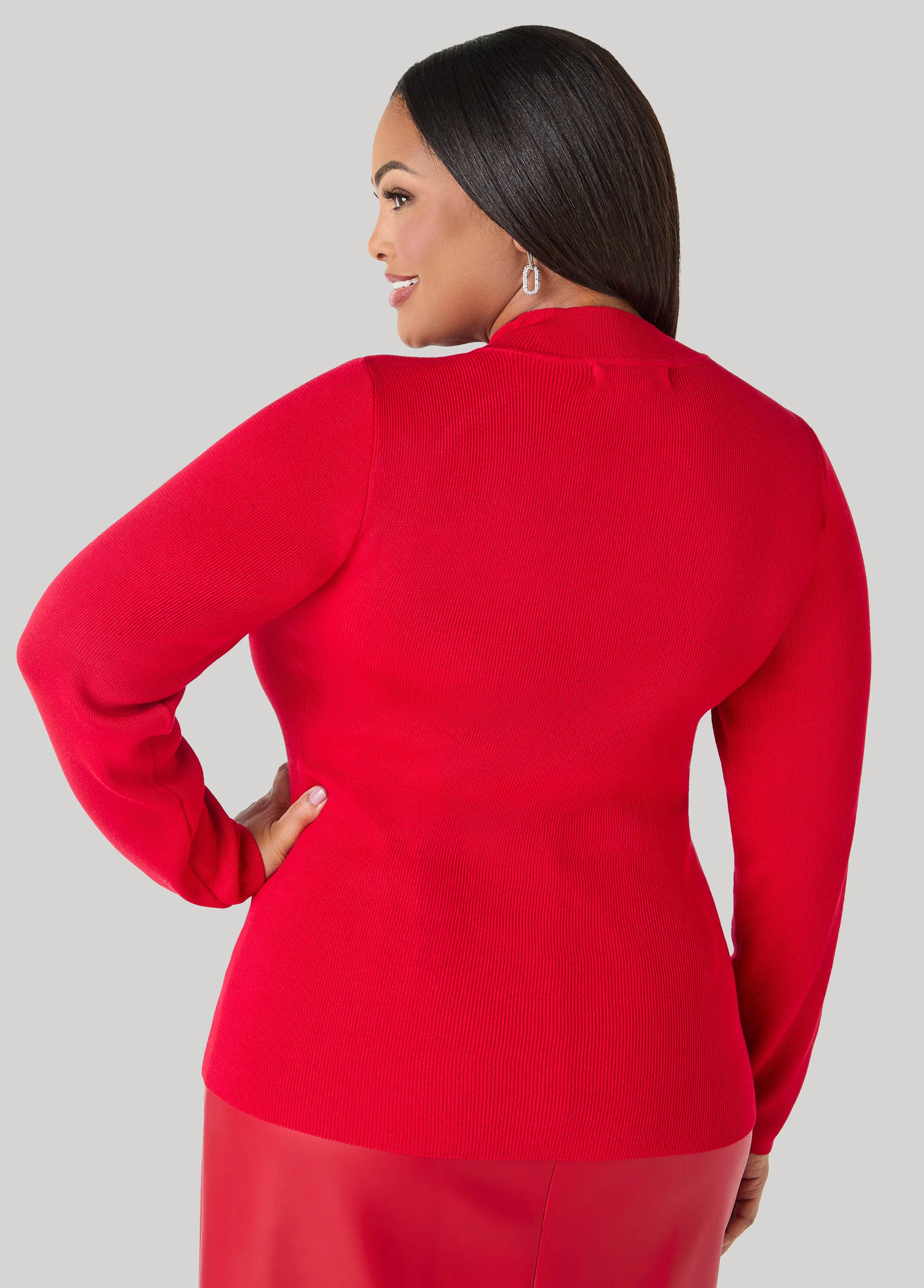 Cutout Crystal Sweater - Image 2
