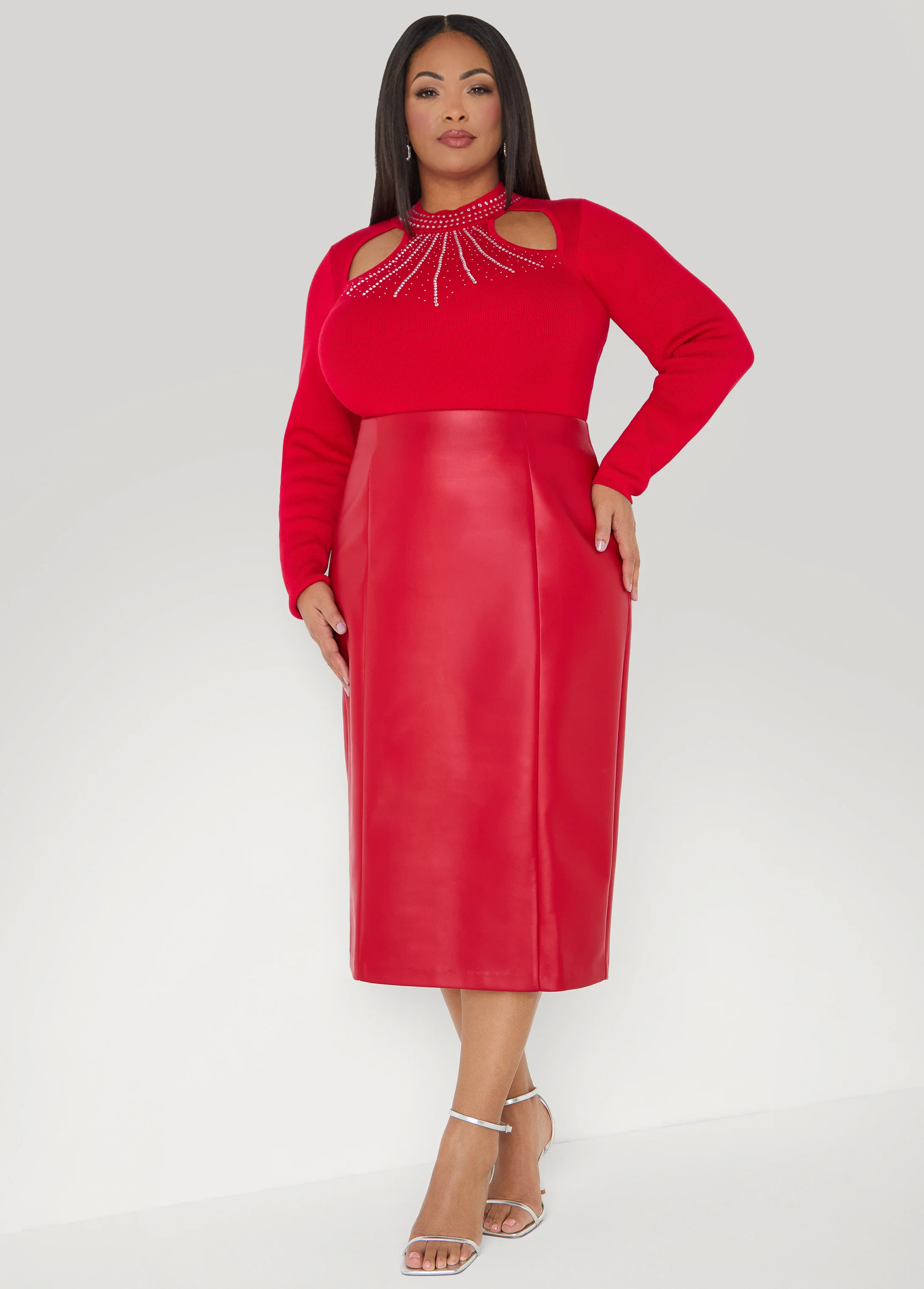 Cutout Crystal Sweater - Image 3