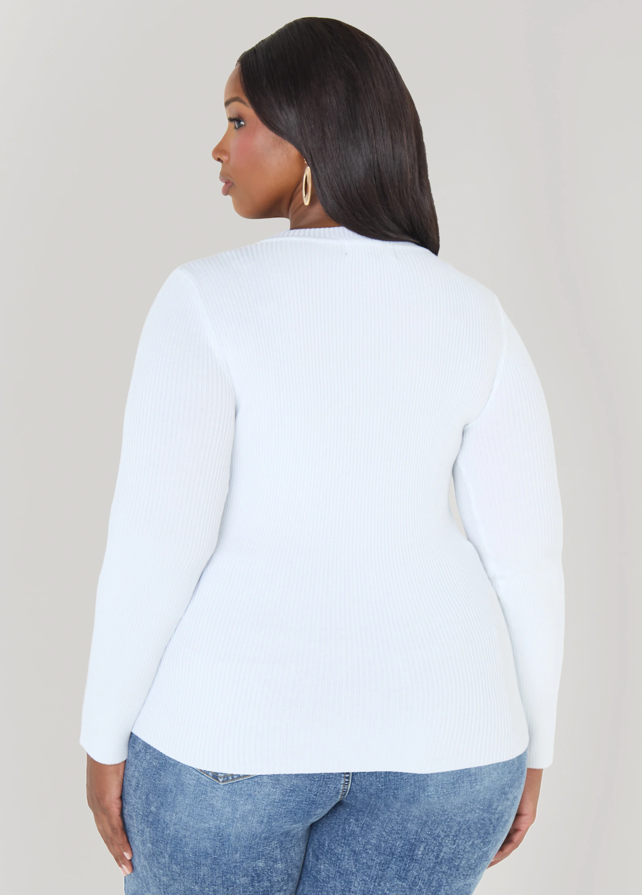 Ribbed Crewneck Sweater - Image 2