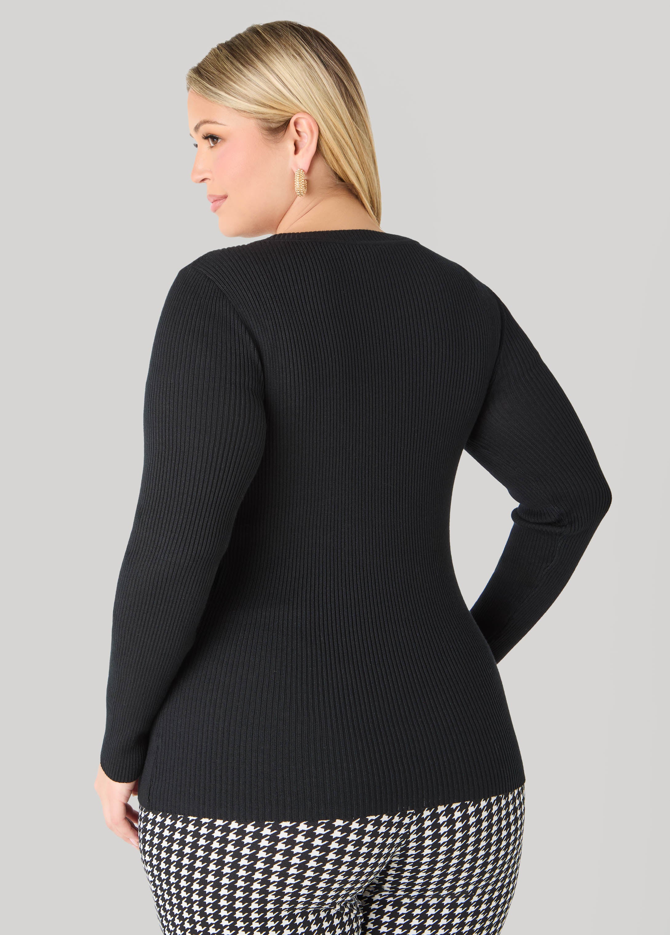 Ribbed Crewneck Sweater - Image 4
