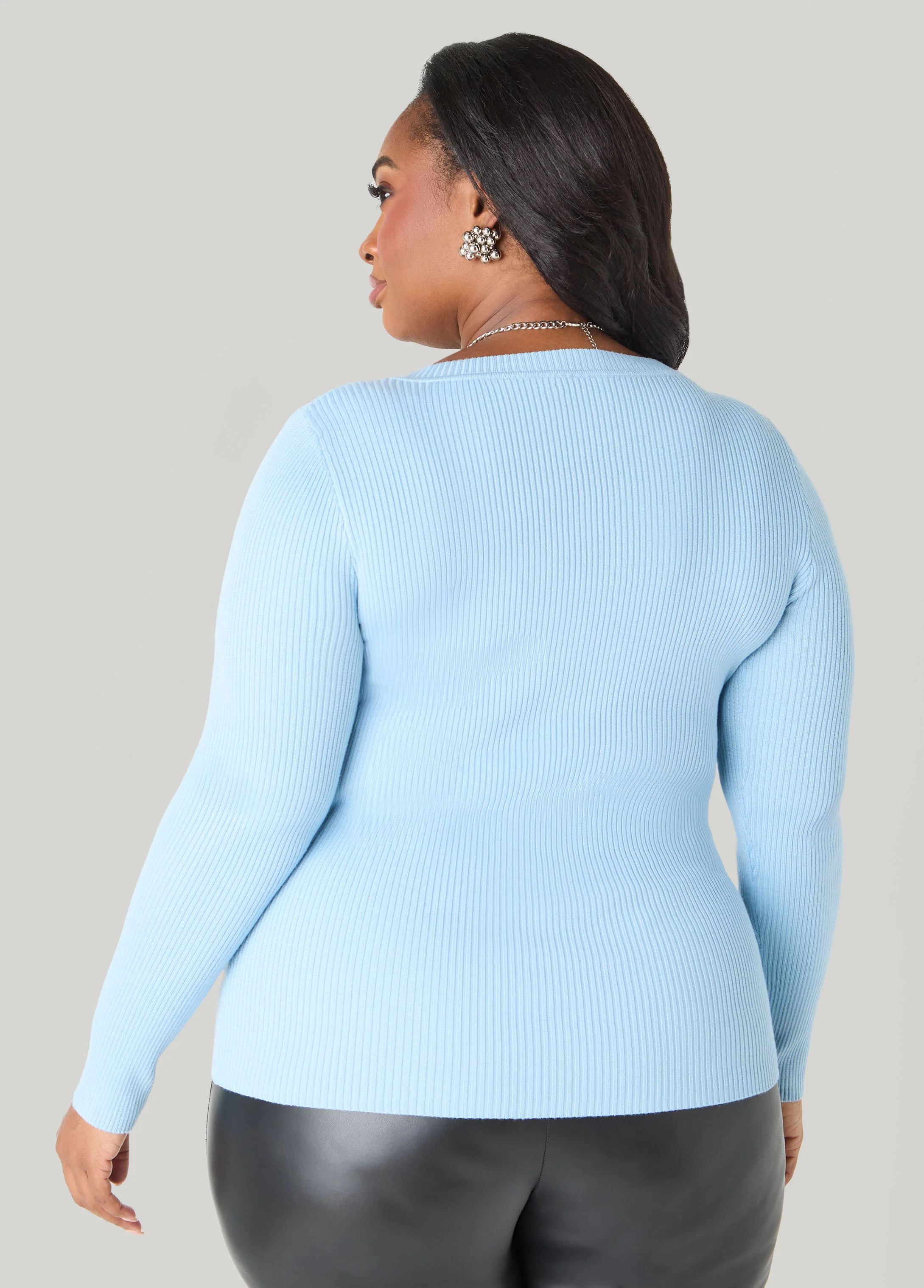 Ribbed Crewneck Sweater - Image 7