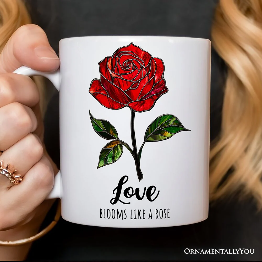Rose Ceramic Mug - Image 3