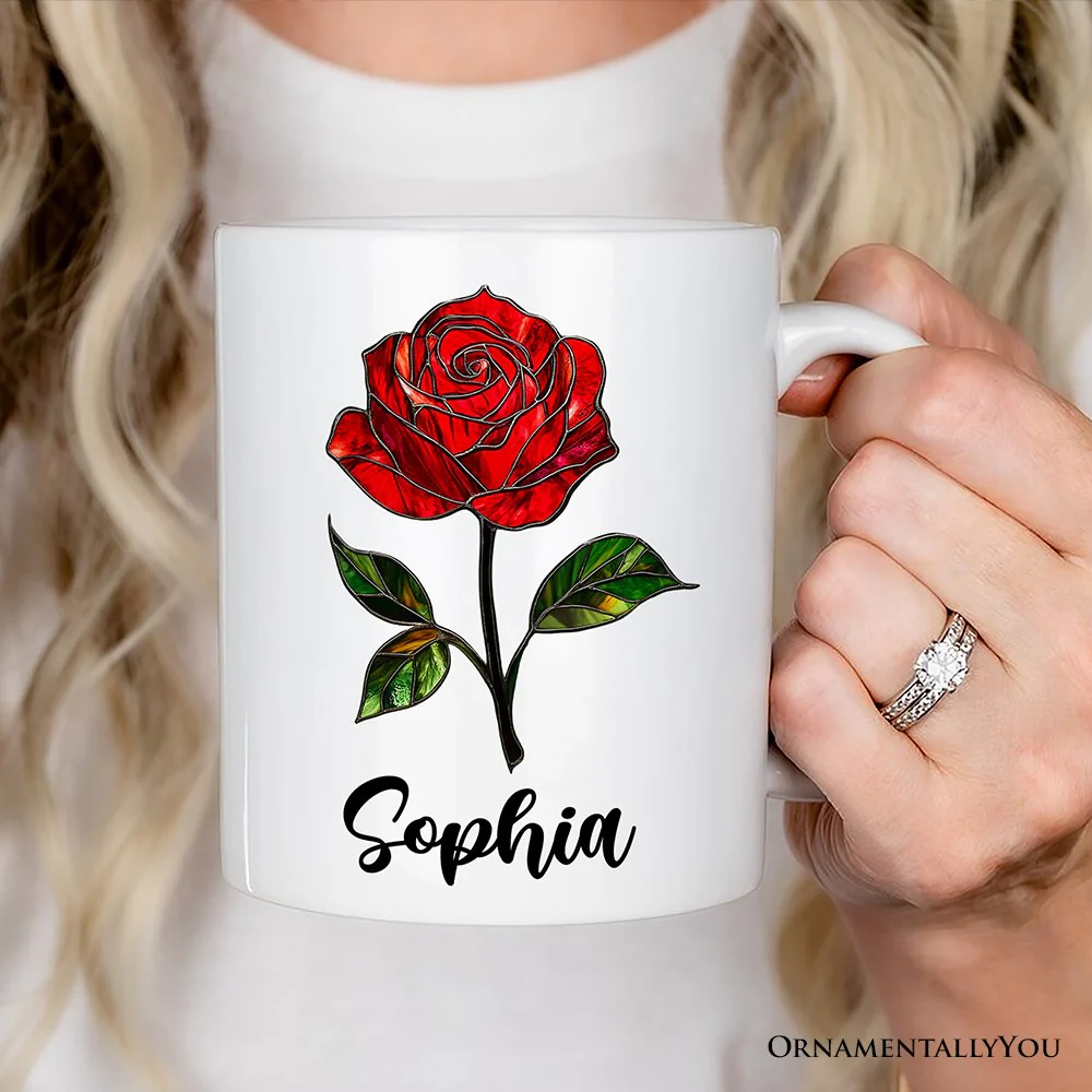 Rose Ceramic Mug - Image 4
