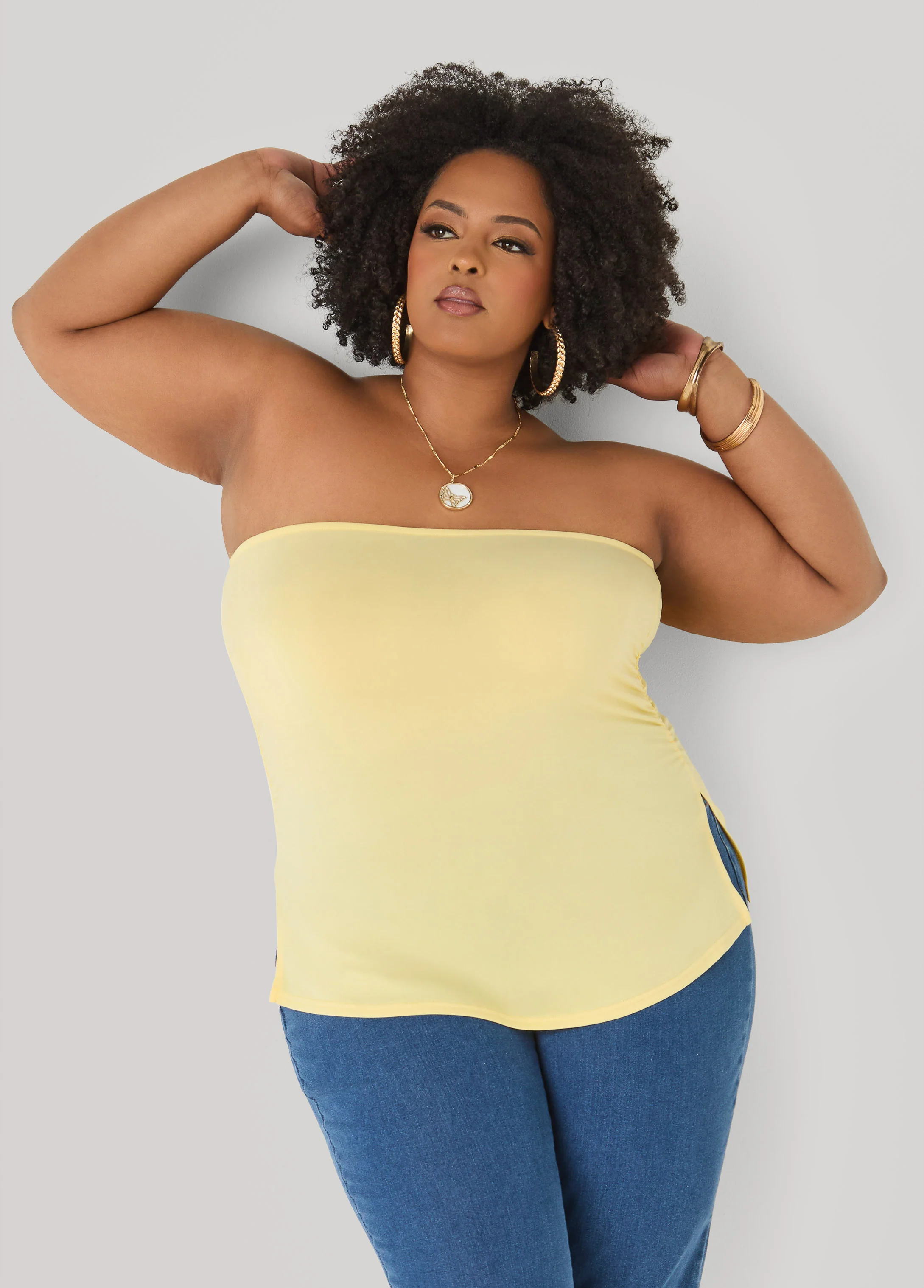 Ruched Tube Top - Image 11
