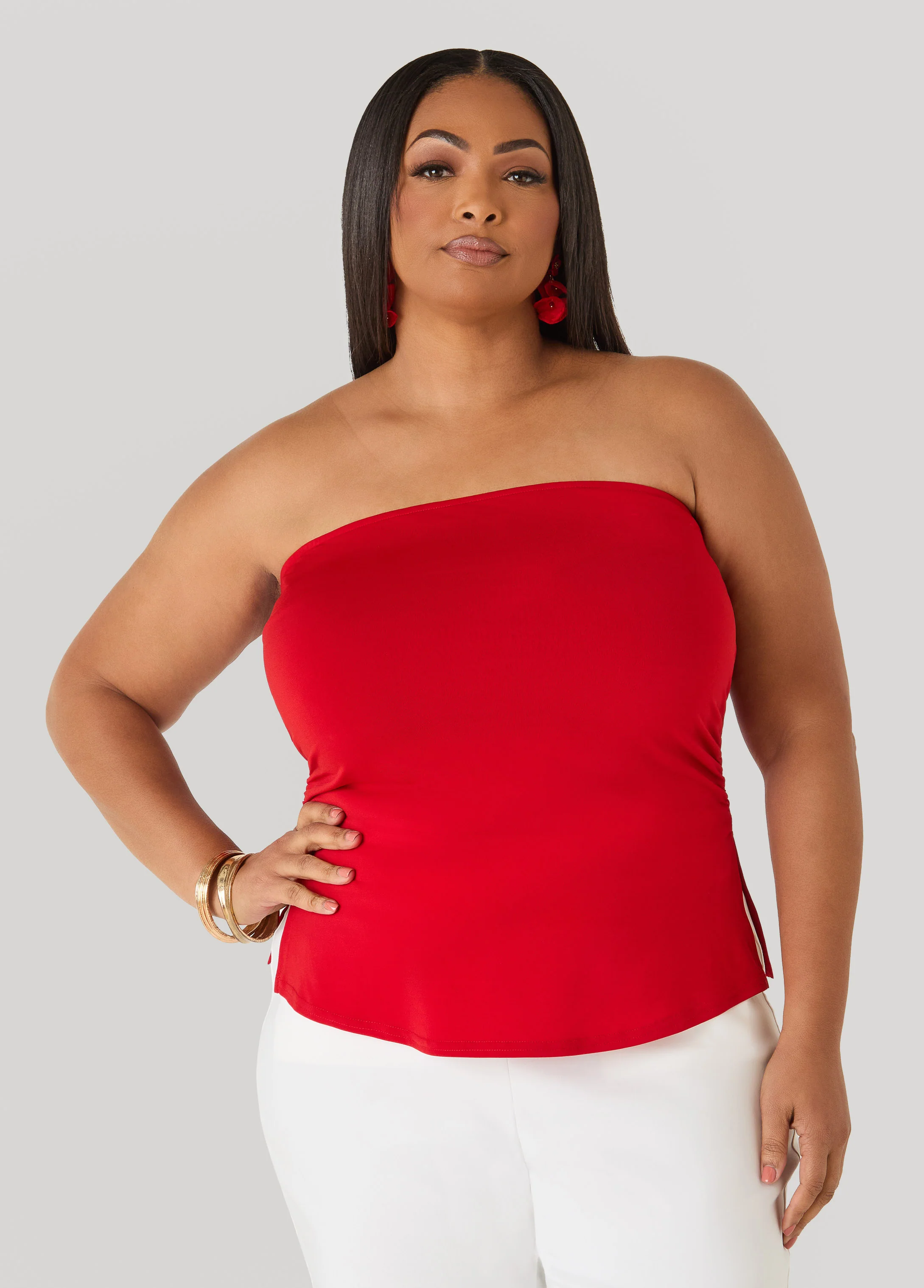 Ruched Tube Top - Image 13