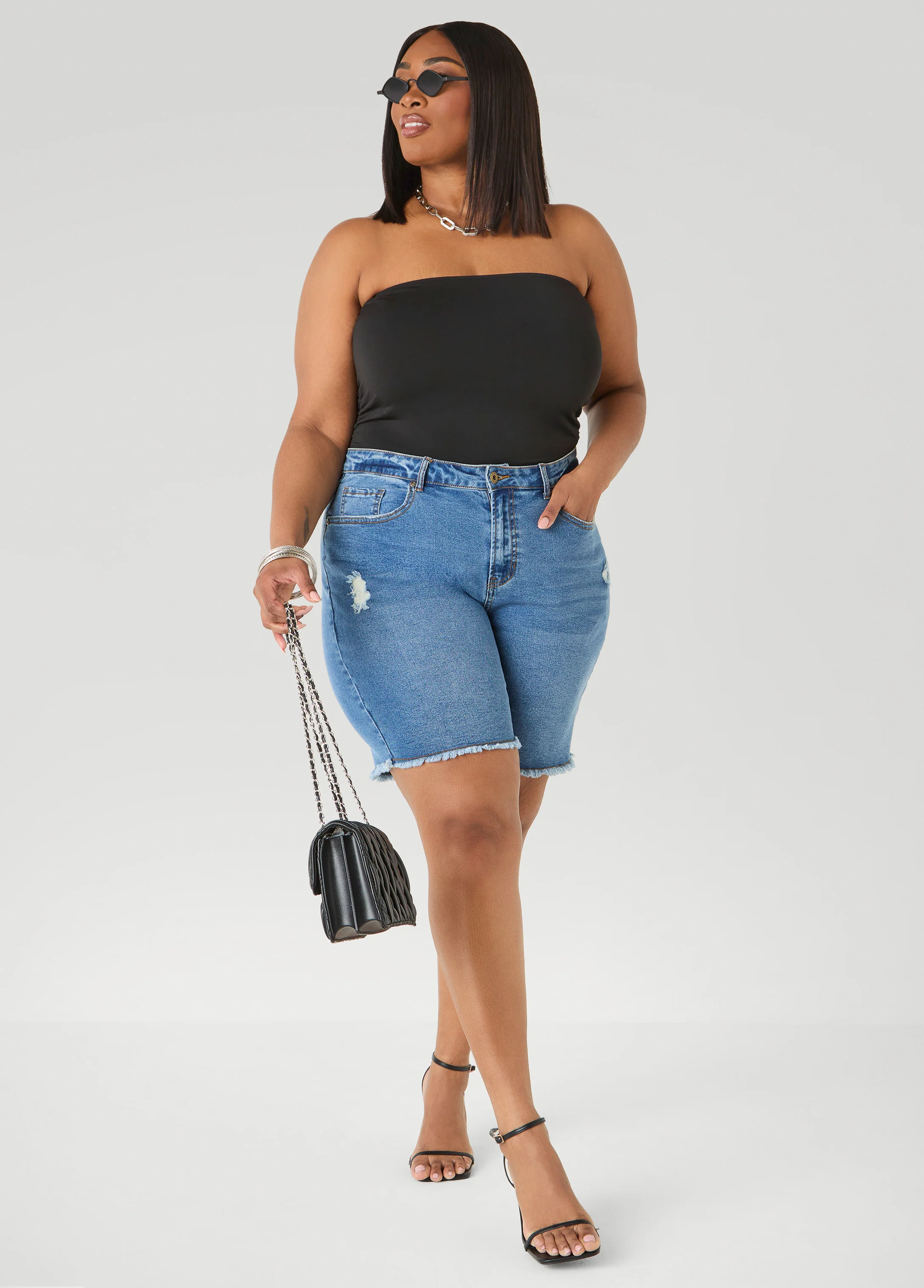 Ruched Tube Top - Image 7