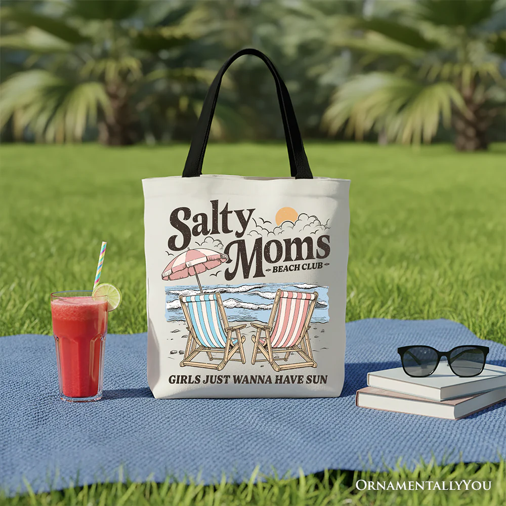Salty Moms Beach Club Tote Bag - Image 3