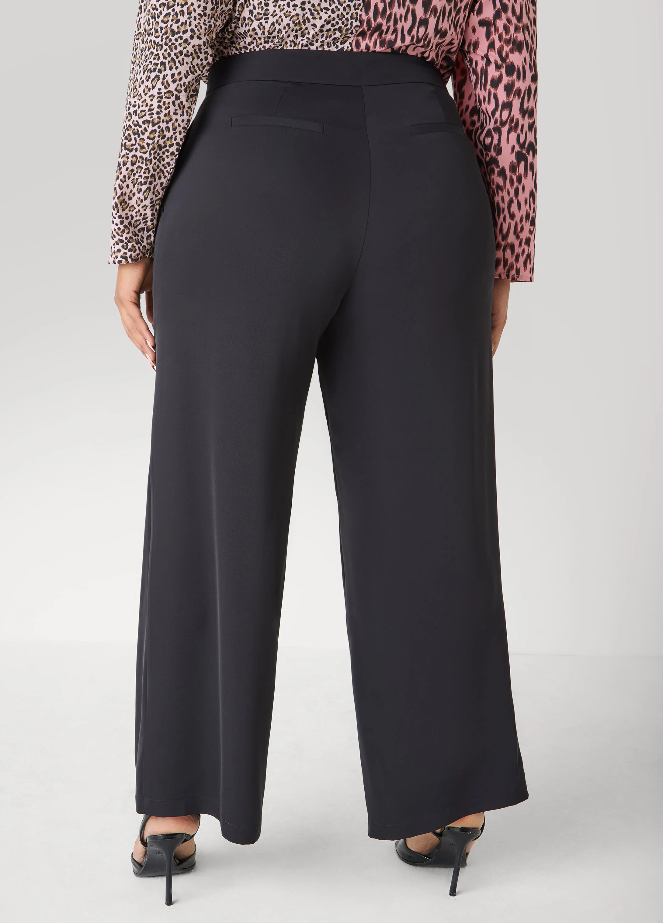Sateen Wide Leg Pants - Image 2