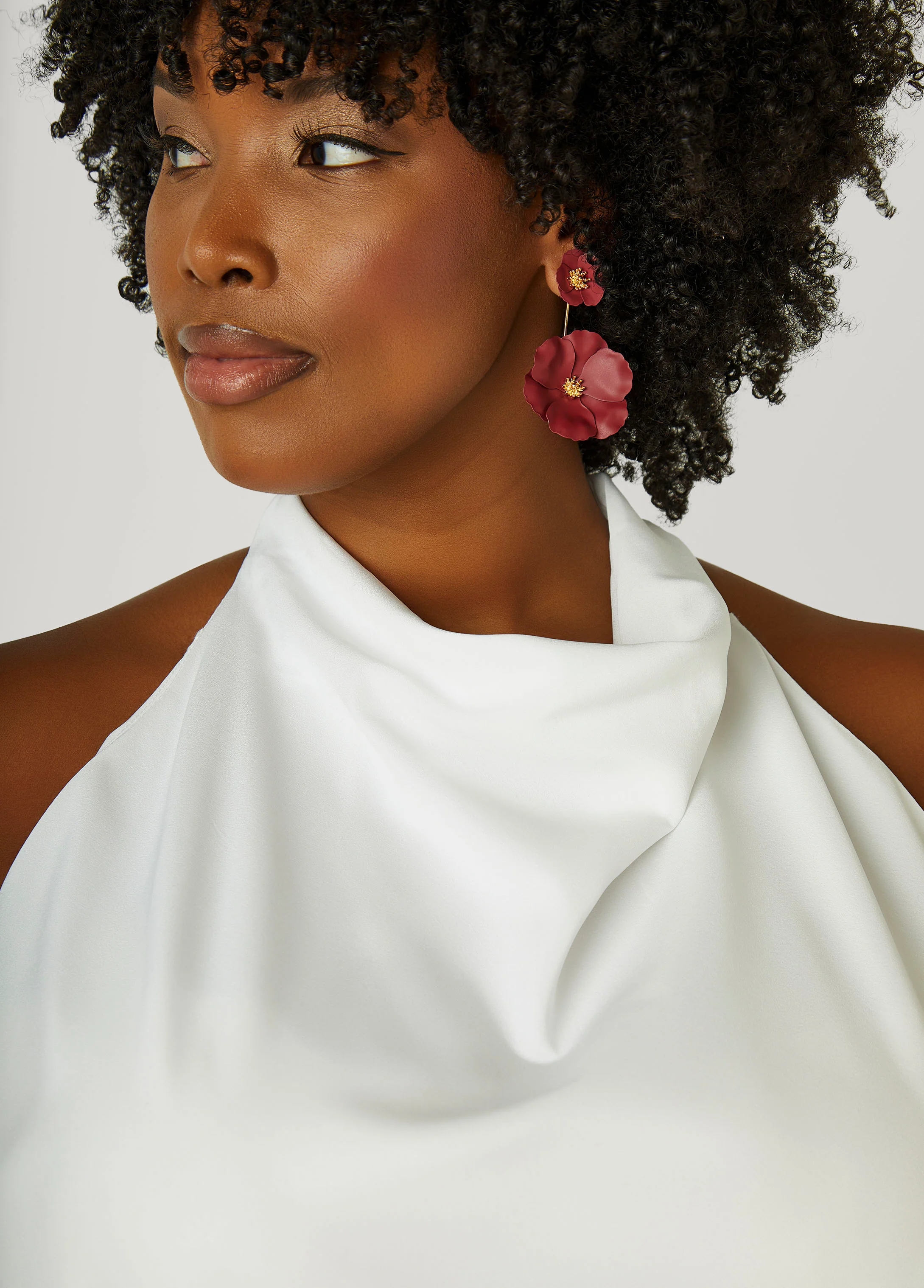 Satin Cowl Neck Top - Image 8