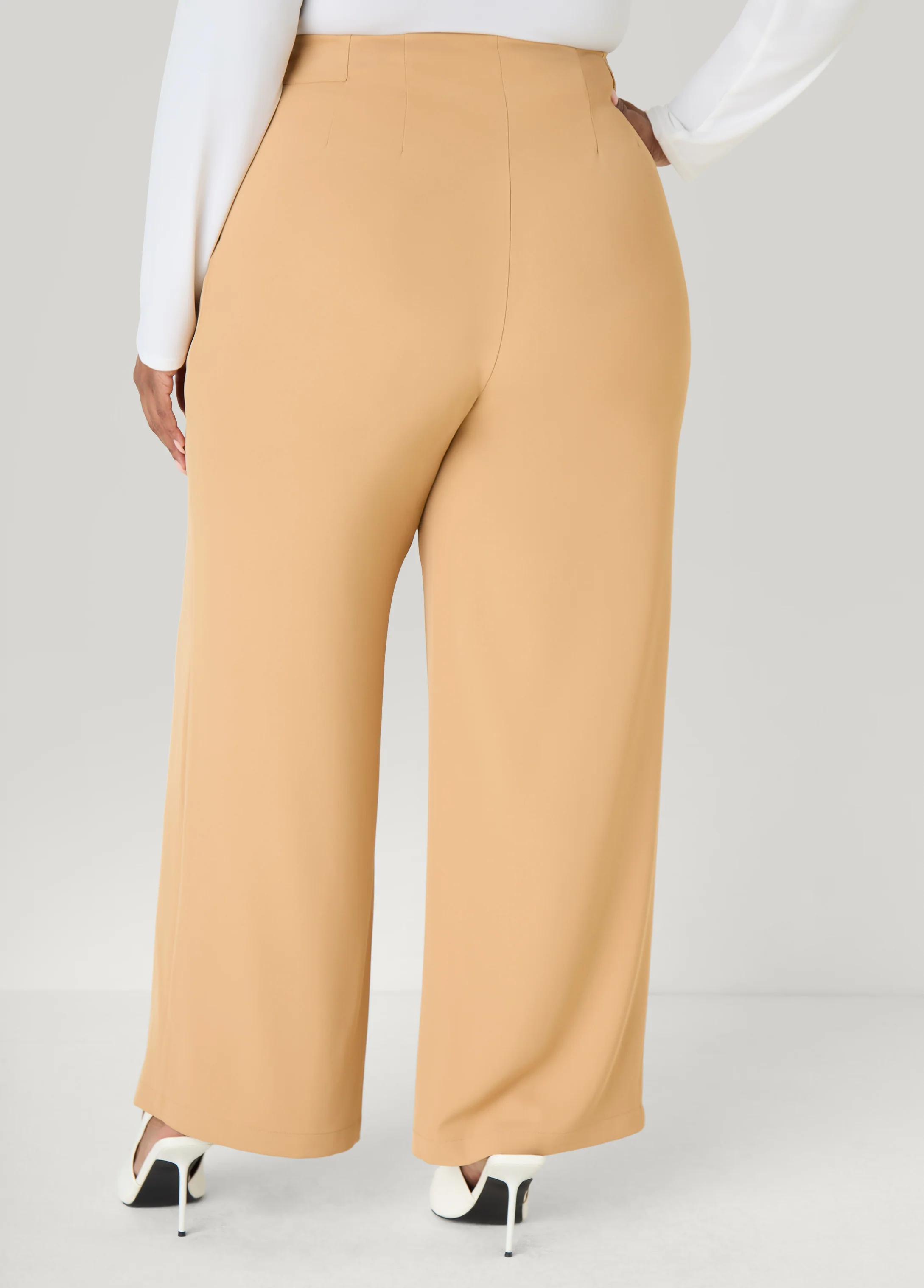 Pleated Wide Leg Pants - Image 2