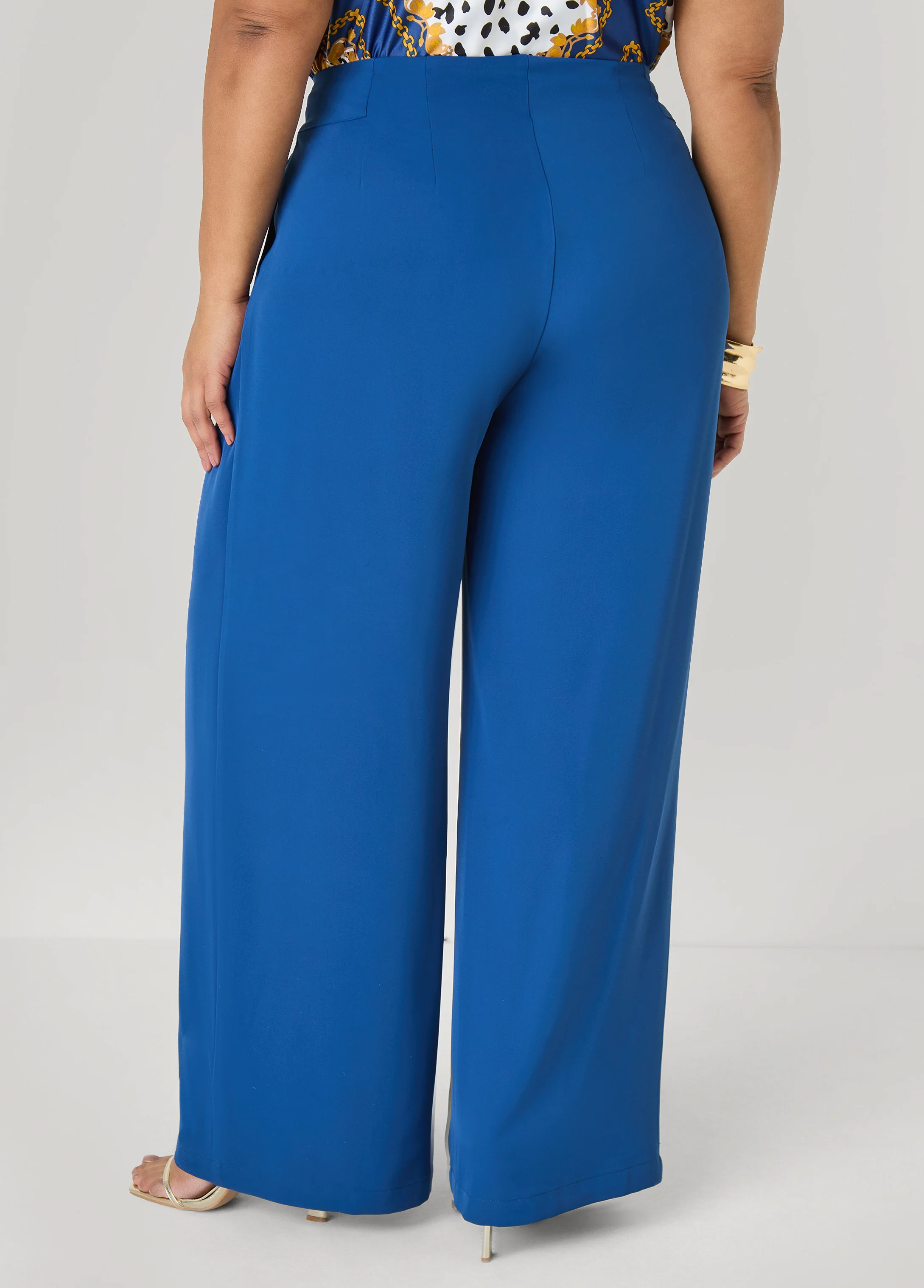 Pleated Wide Leg Pants - Image 6