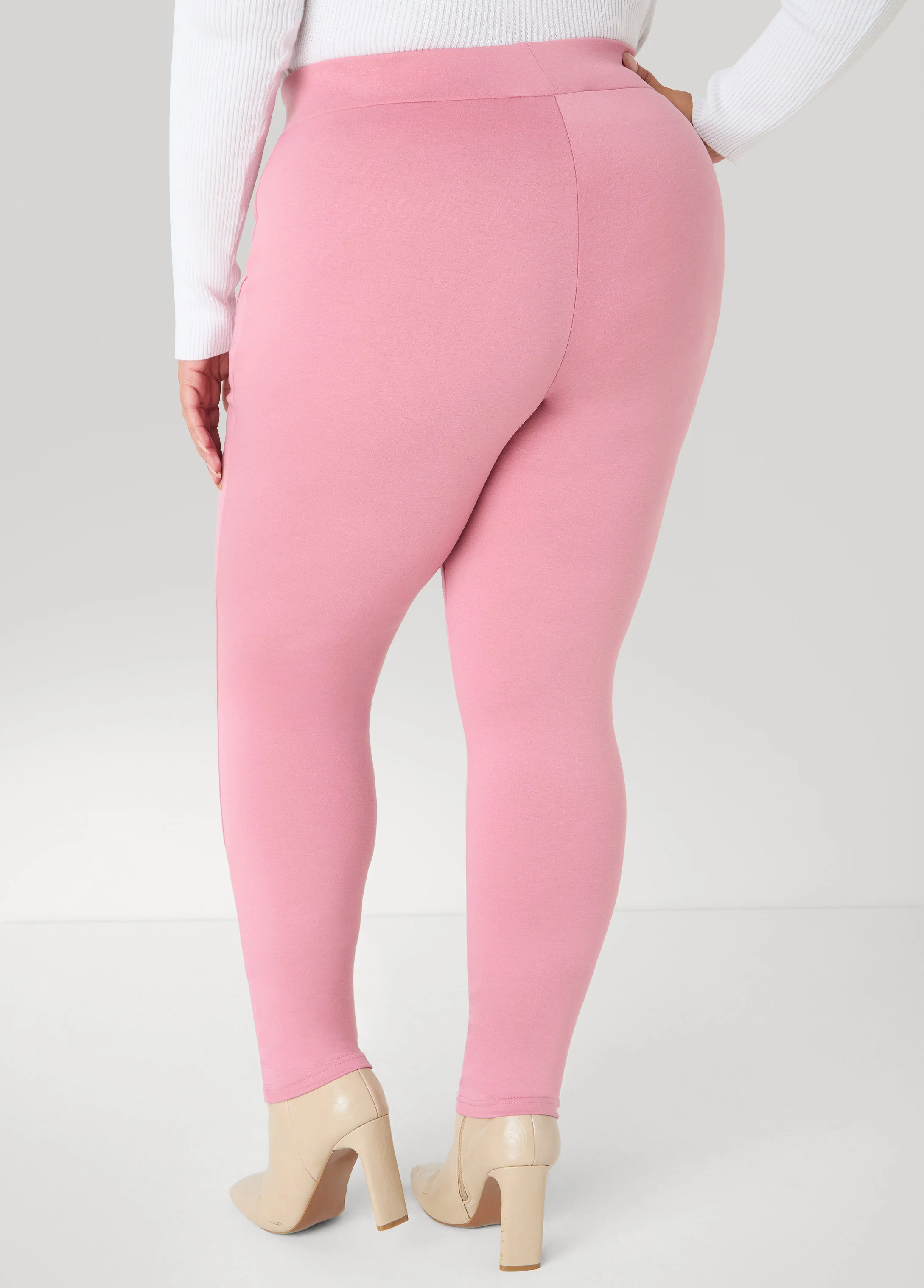 Seam Detailed Ponte Leggings - Image 2