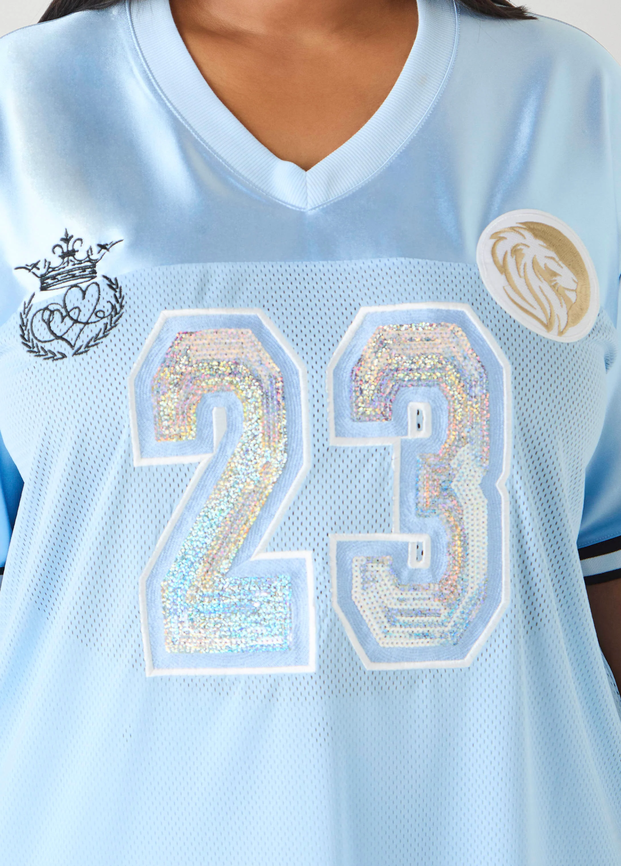 Sequin 23 Mesh Paneled Jersey - Image 4