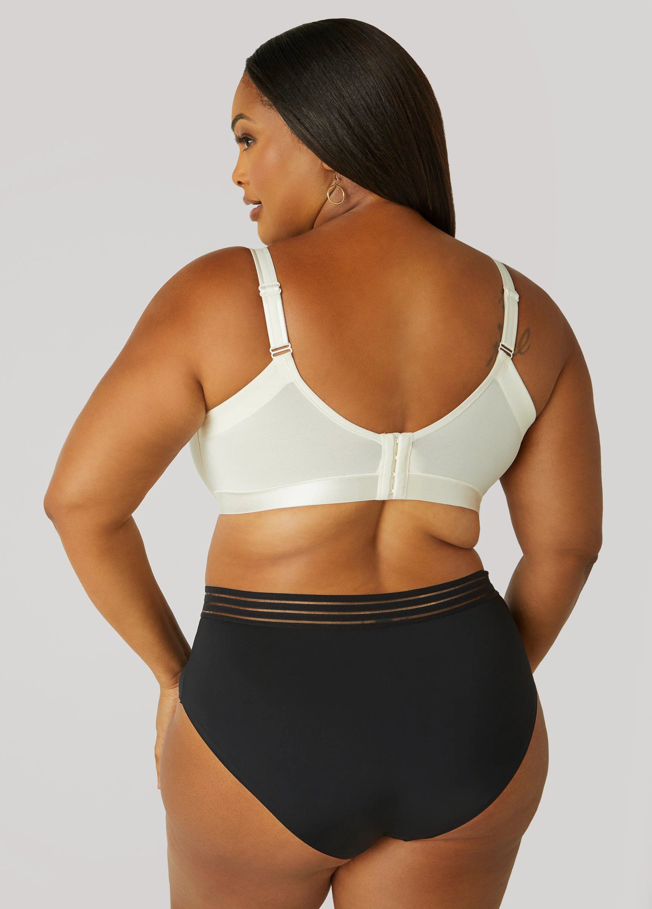Satin Underwire Minimizer Bra - Image 2