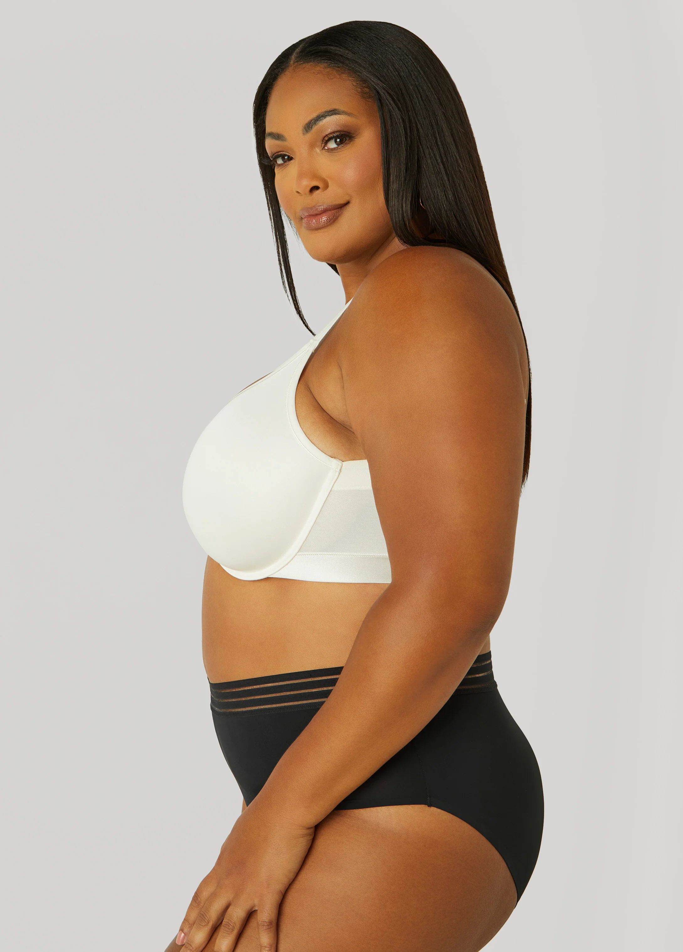 Satin Underwire Minimizer Bra - Image 4