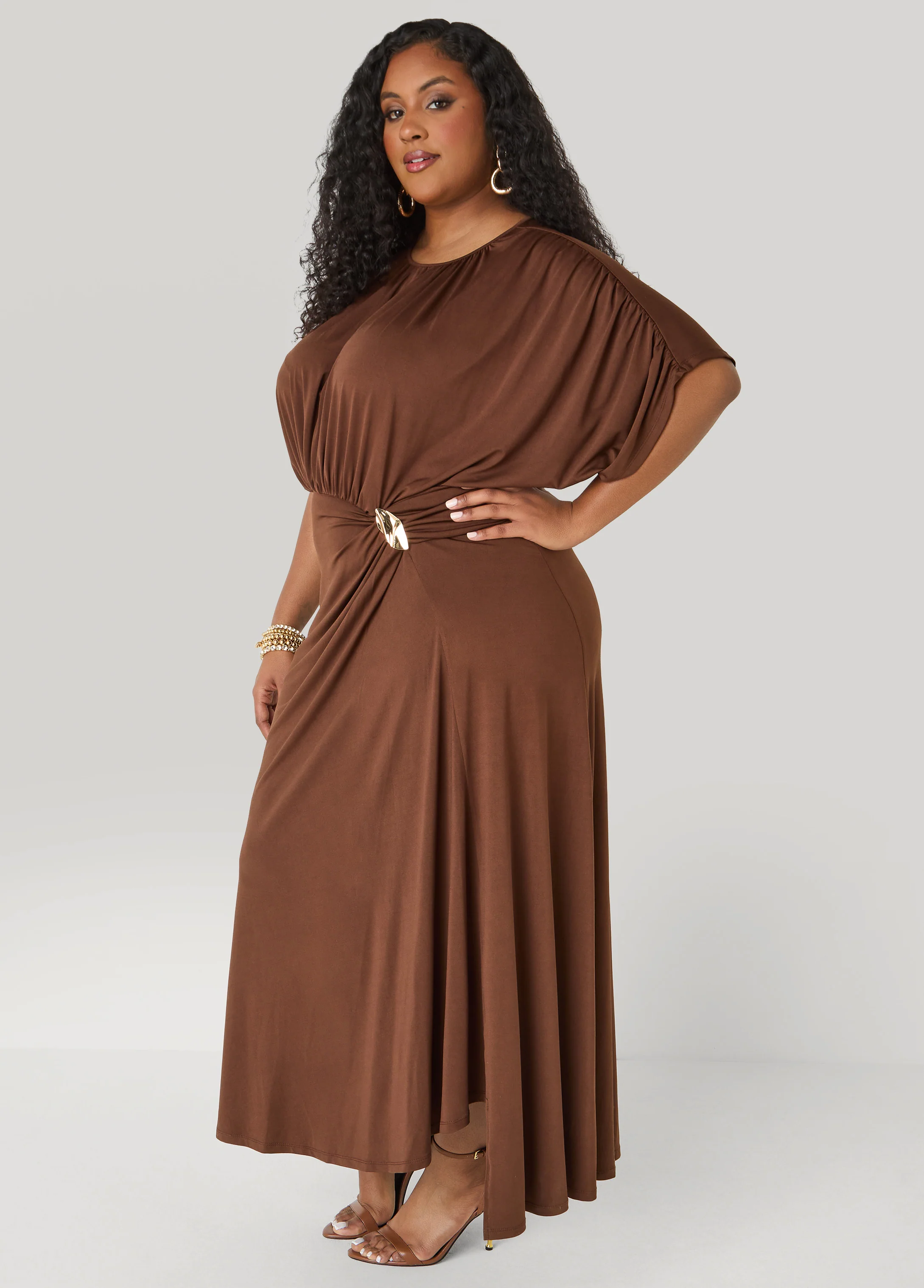 Embellished Gathered Maxi Dress - Image 10