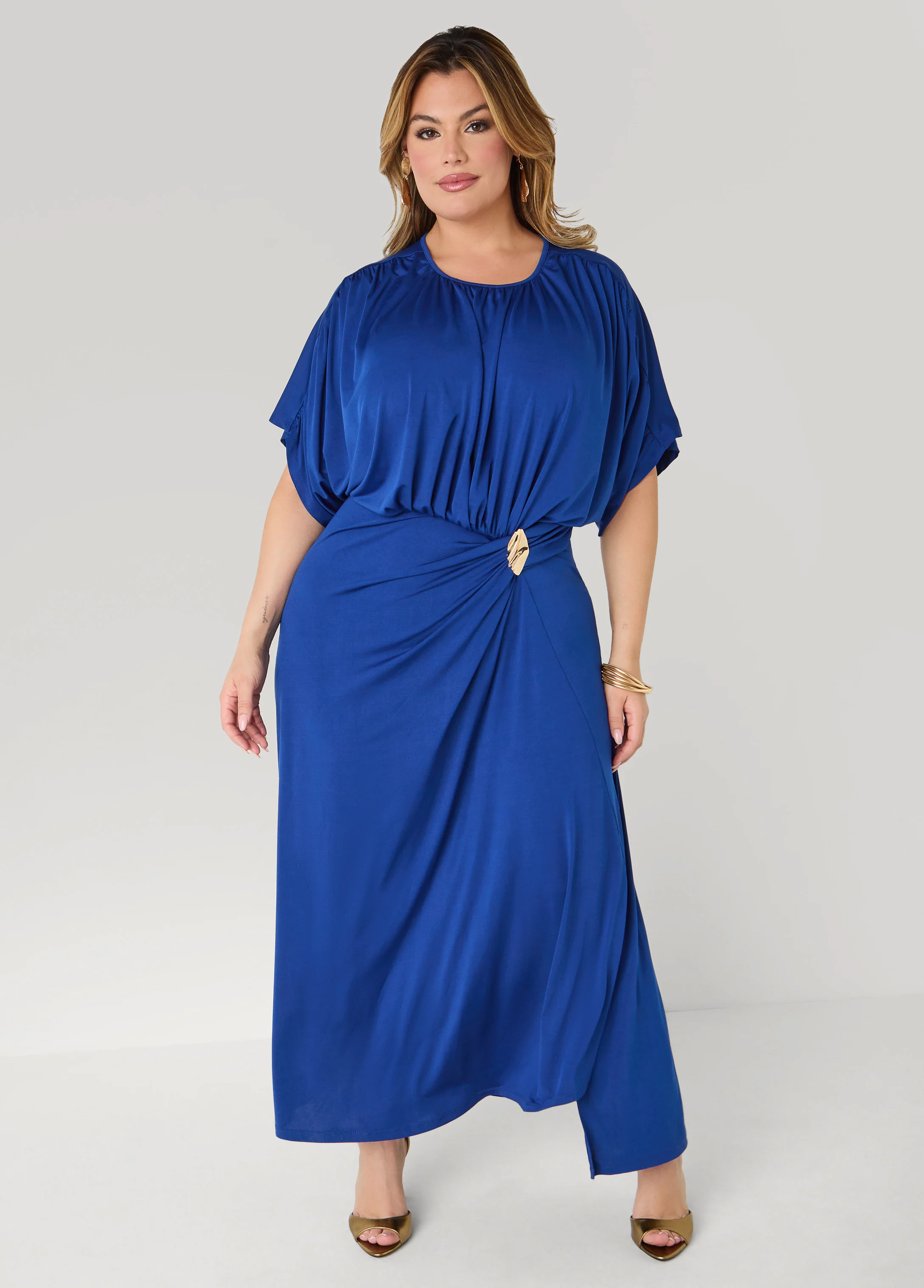 Embellished Gathered Maxi Dress - Image 5