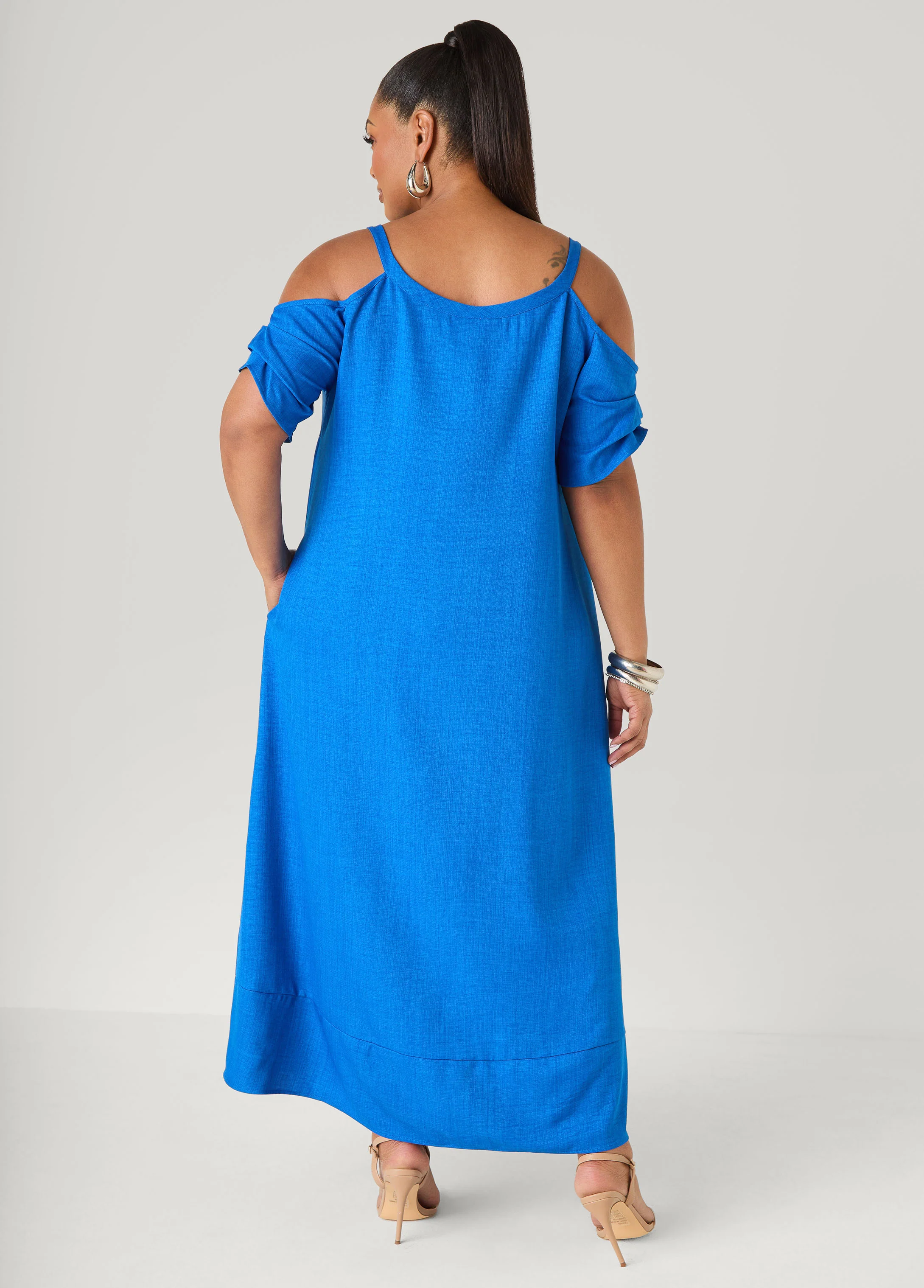 Cold Shoulder Maxi Dress - Image 2