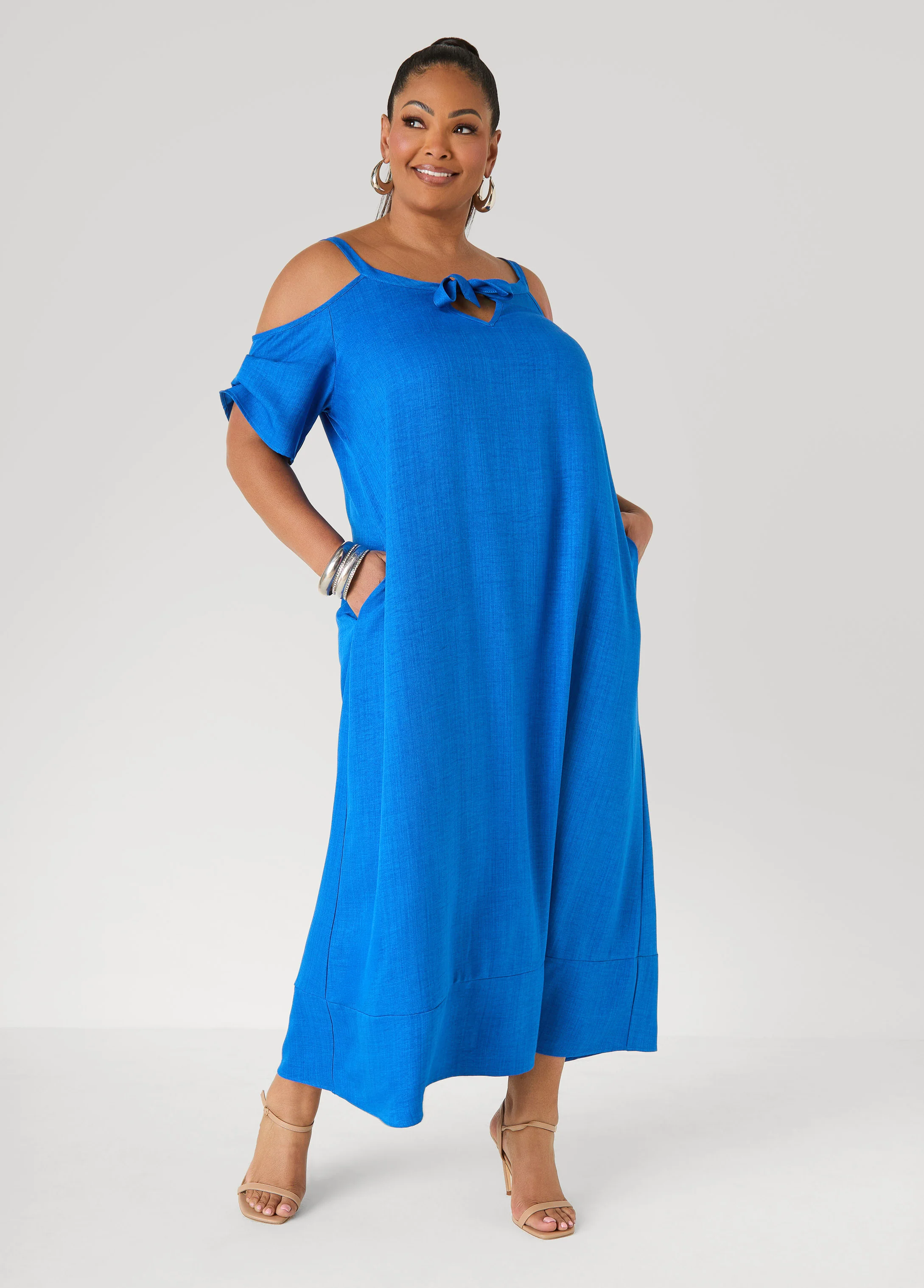 Cold Shoulder Maxi Dress - Image 3