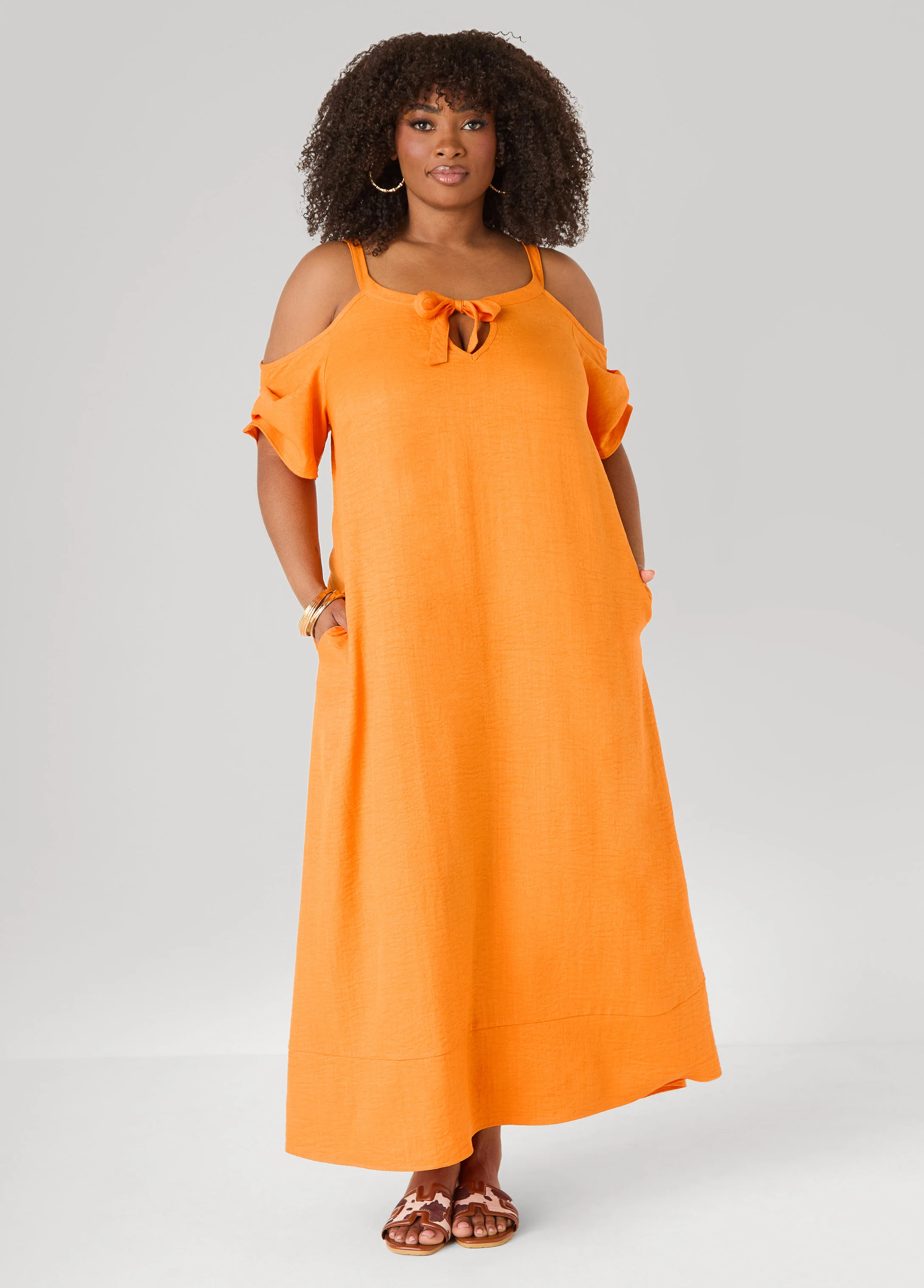Cold Shoulder Maxi Dress - Image 5