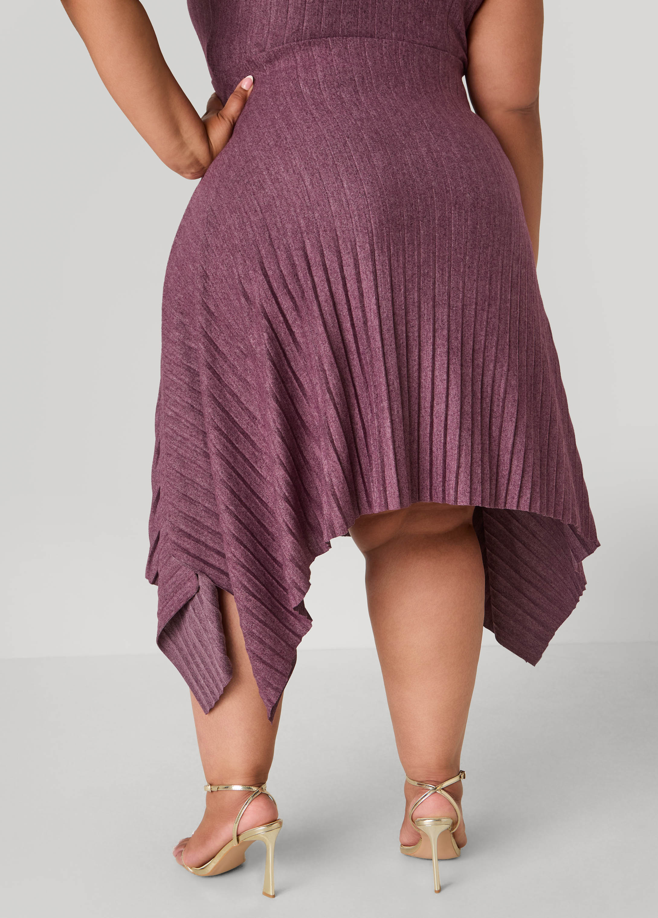 Asymmetric Pleated Skirt - Image 4