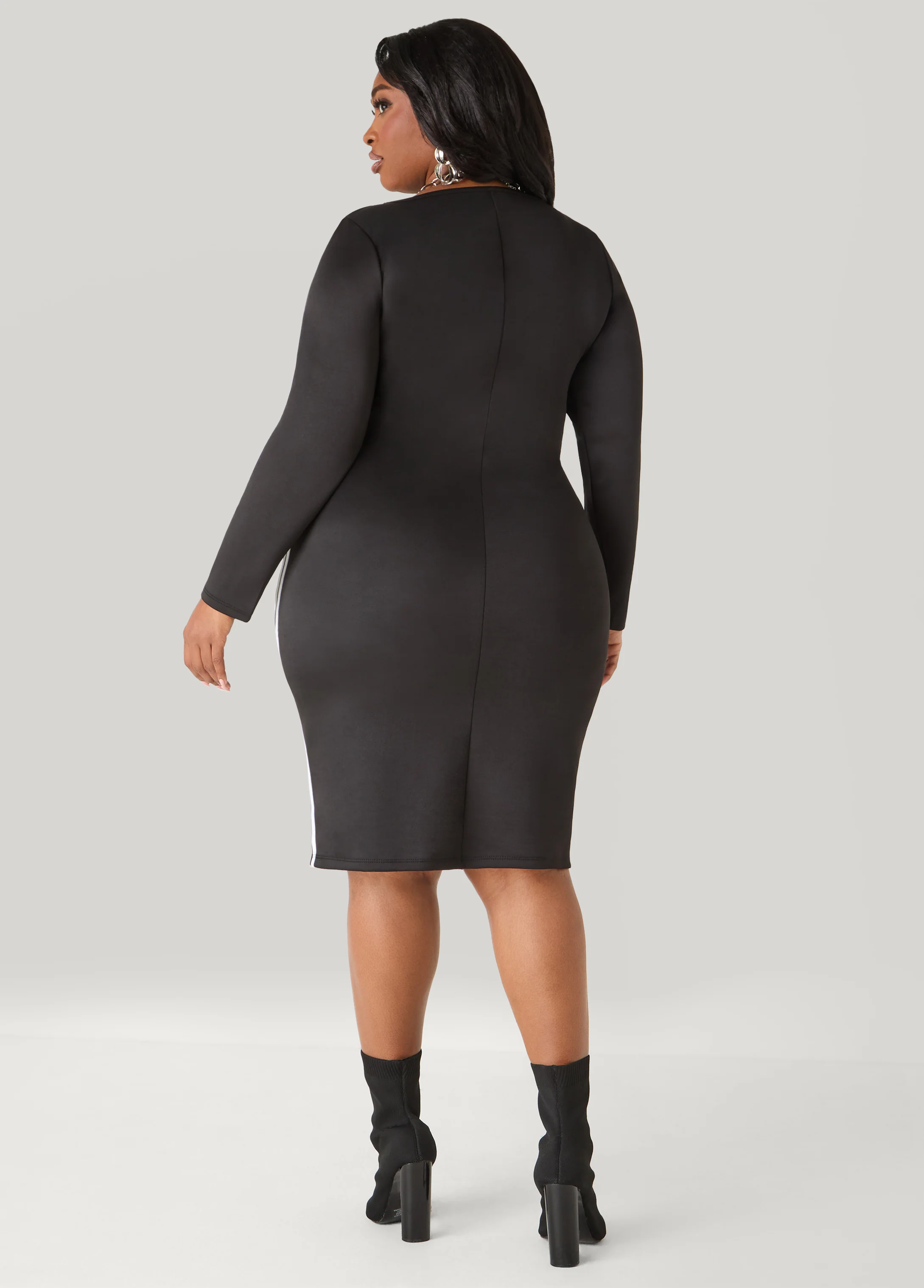Striped Bodycon Dress - Image 10