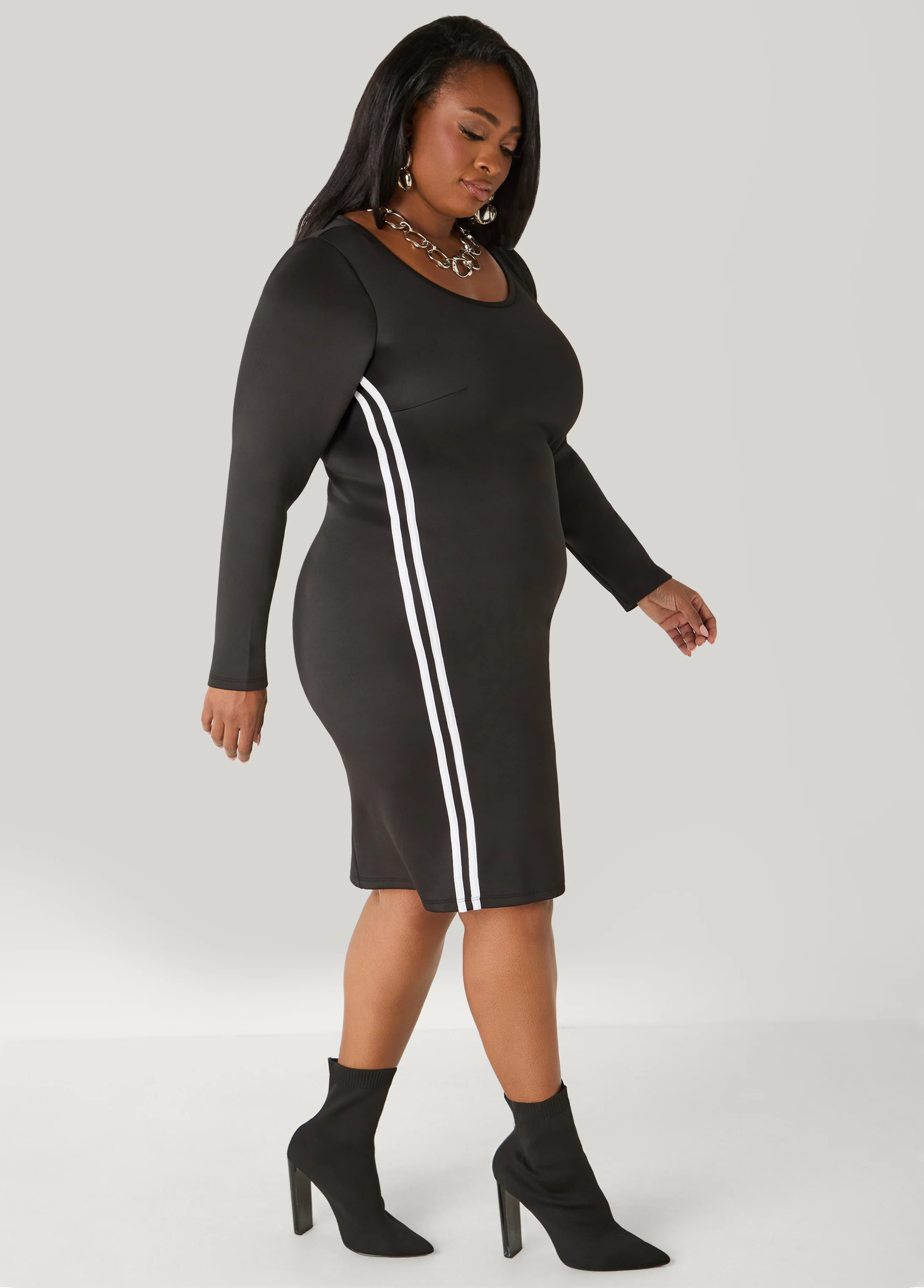 Striped Bodycon Dress - Image 12