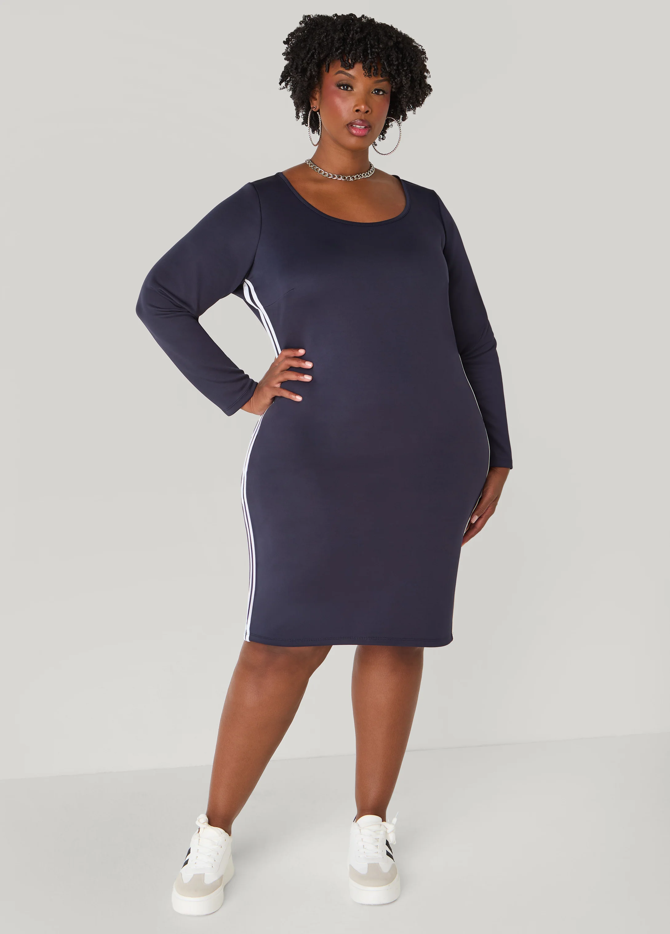 Striped Bodycon Dress - Image 13