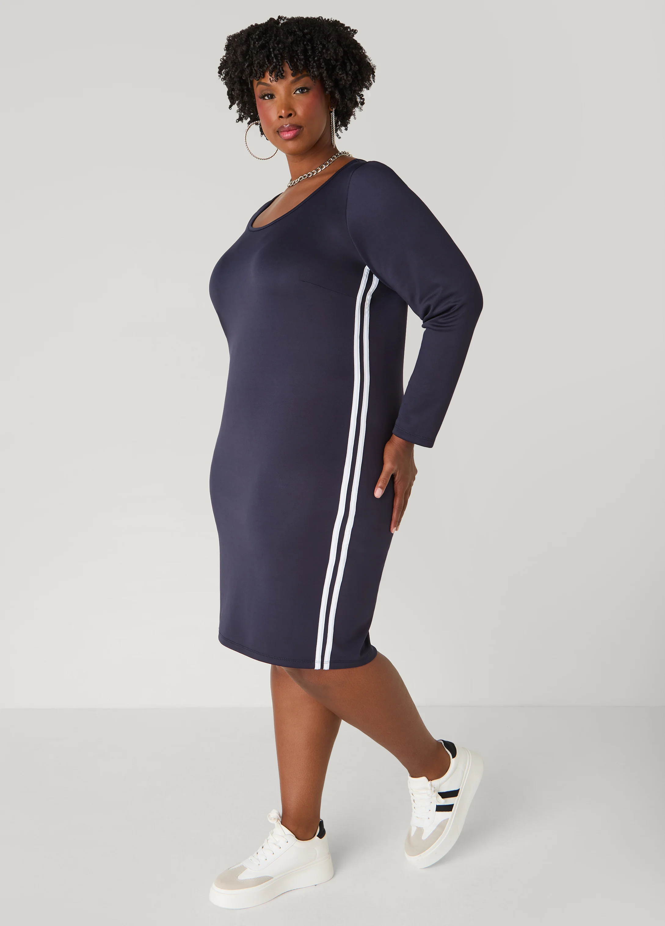 Striped Bodycon Dress - Image 15