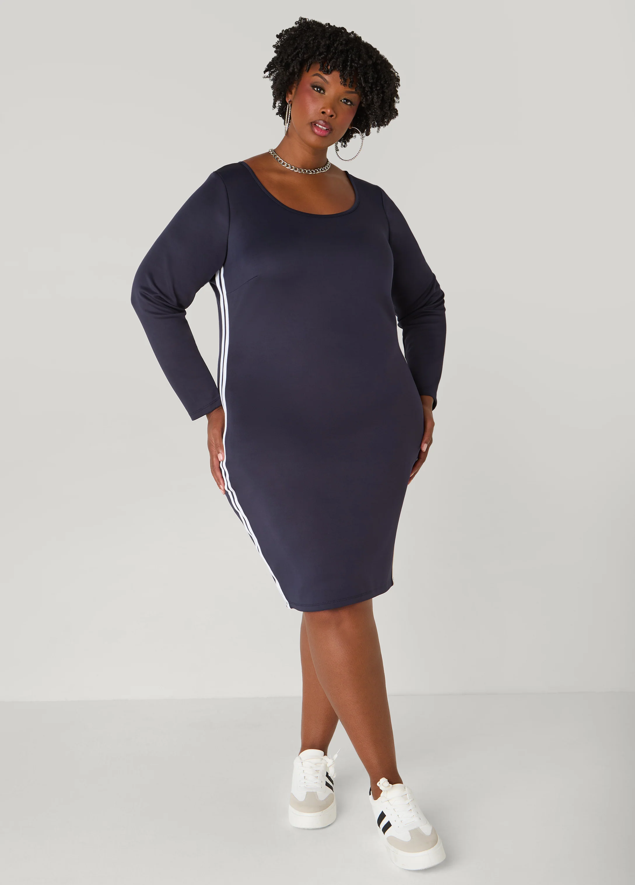Striped Bodycon Dress - Image 16