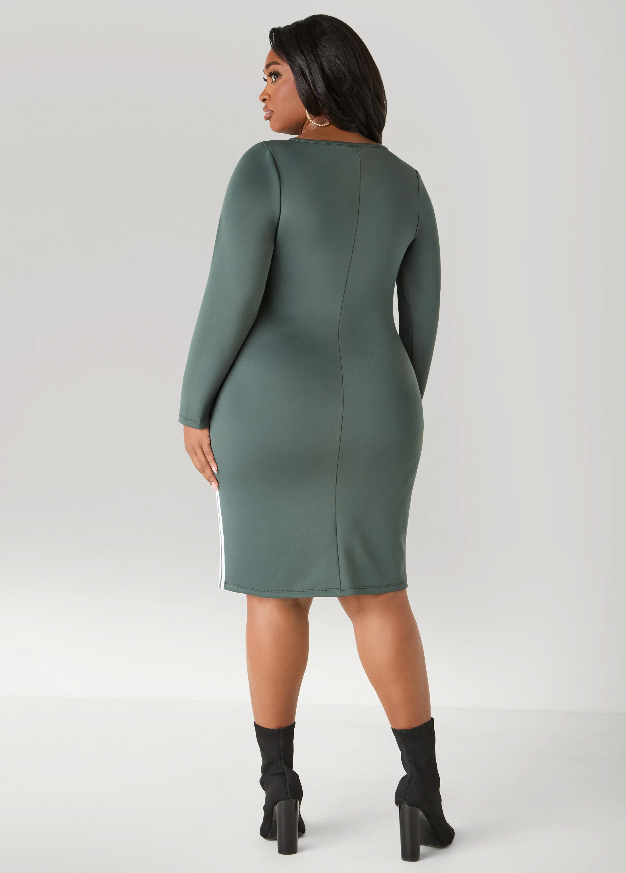 Striped Bodycon Dress - Image 2