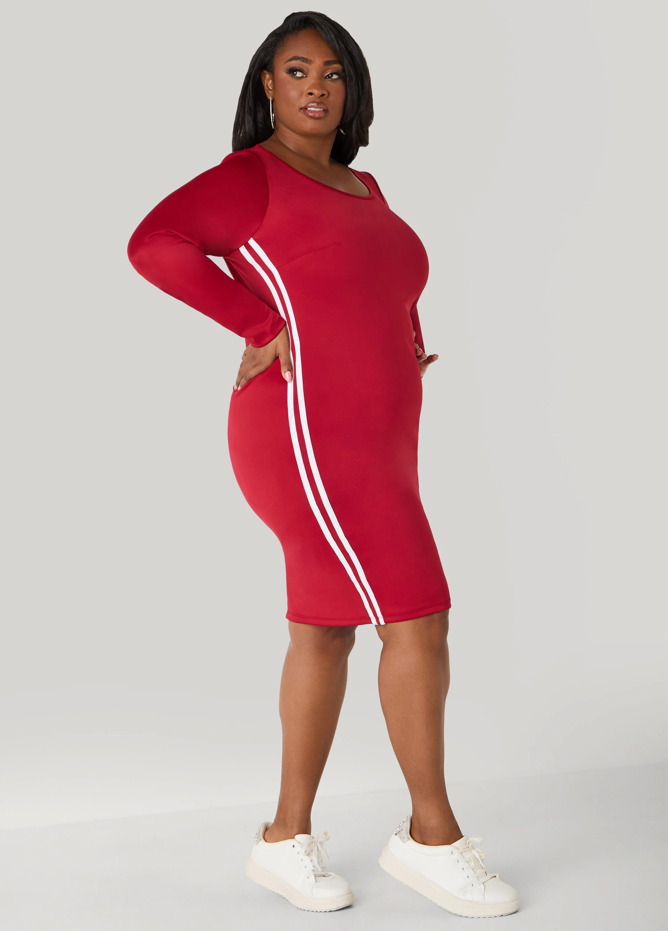 Striped Bodycon Dress - Image 7