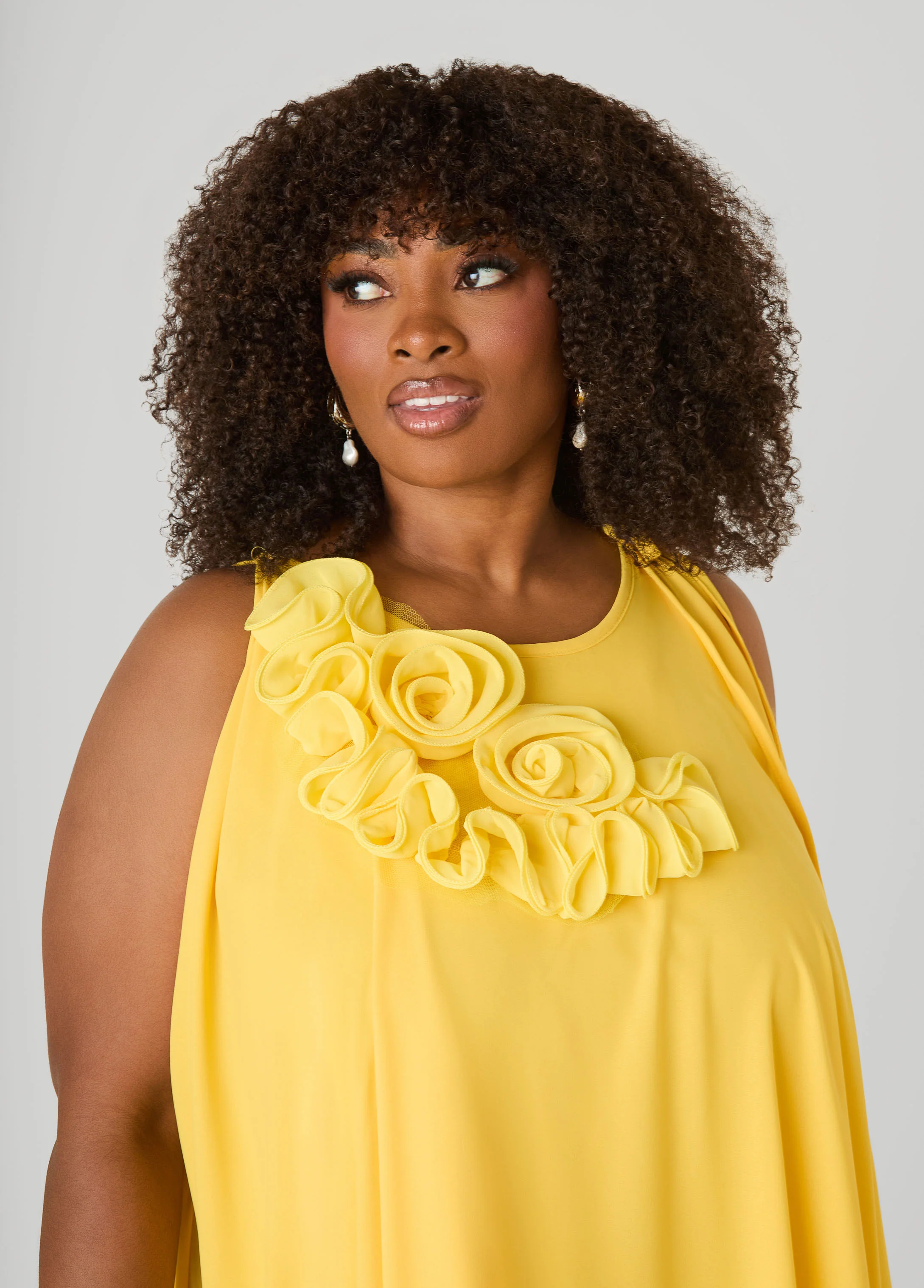 Rosette Midi Dress - Image 8