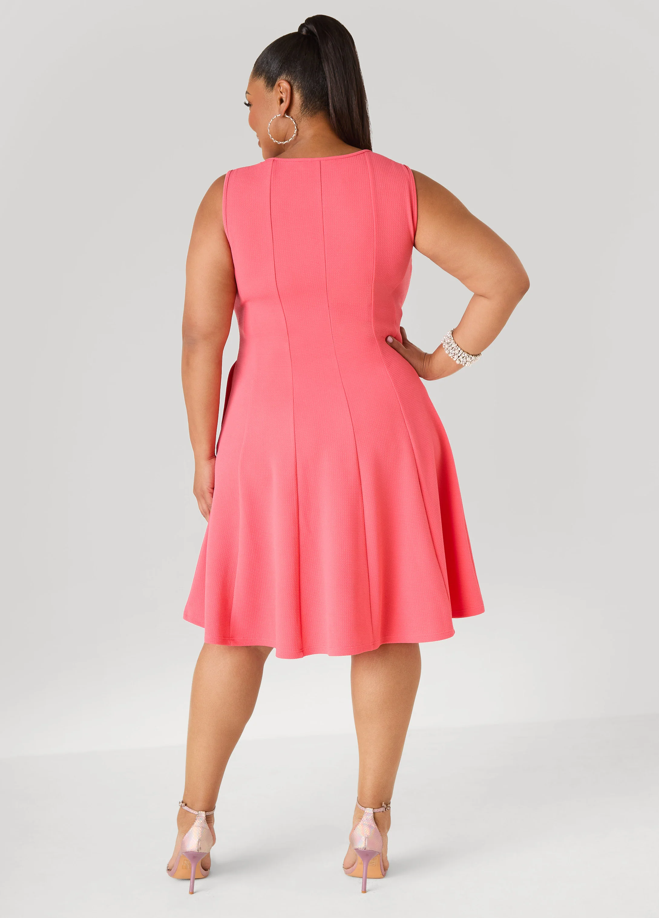 Embellished A Line Dress - Image 6