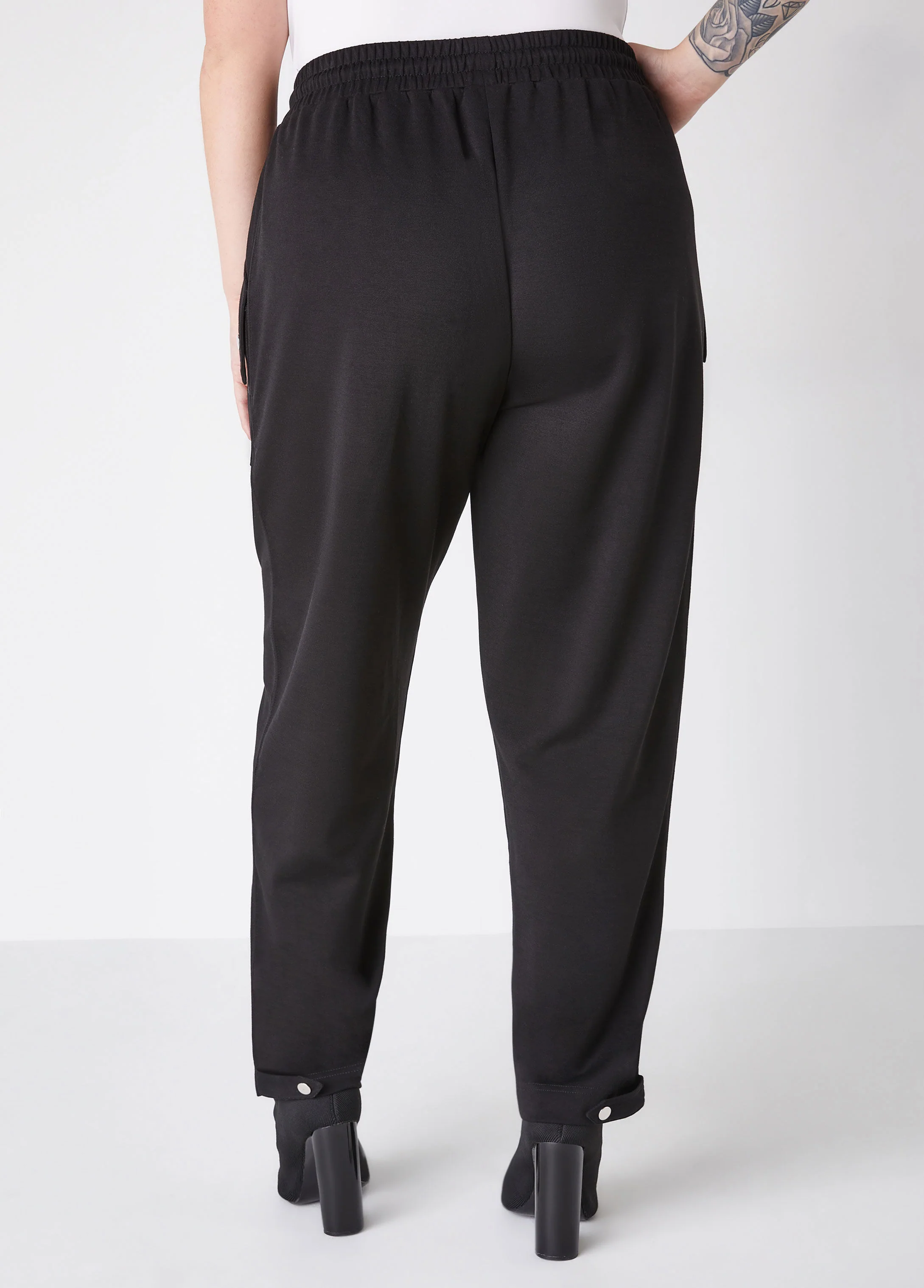Snap Detailed Jersey Pants - Image 2