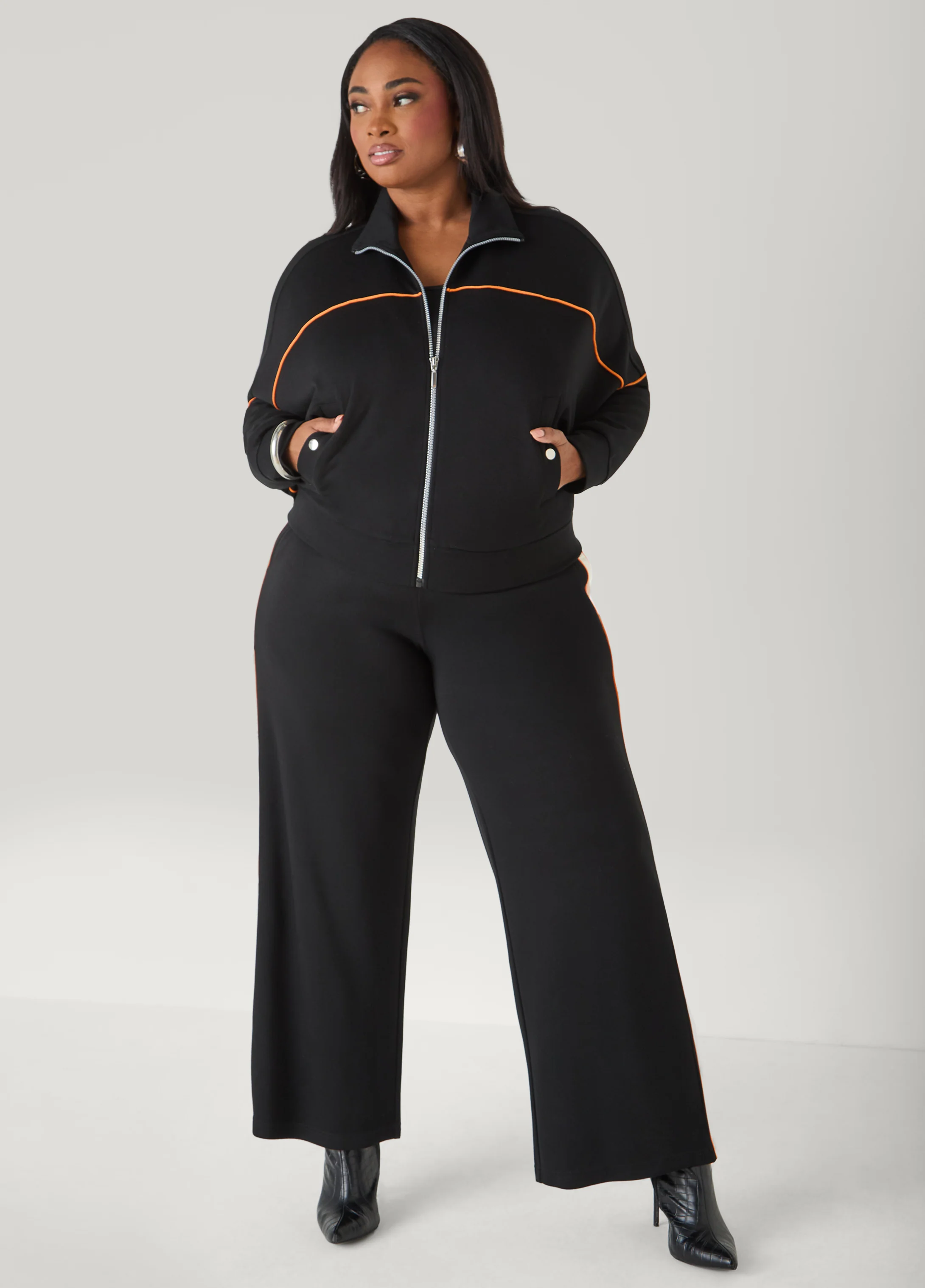 Snap Detailed Jersey Track Pants - Image 6