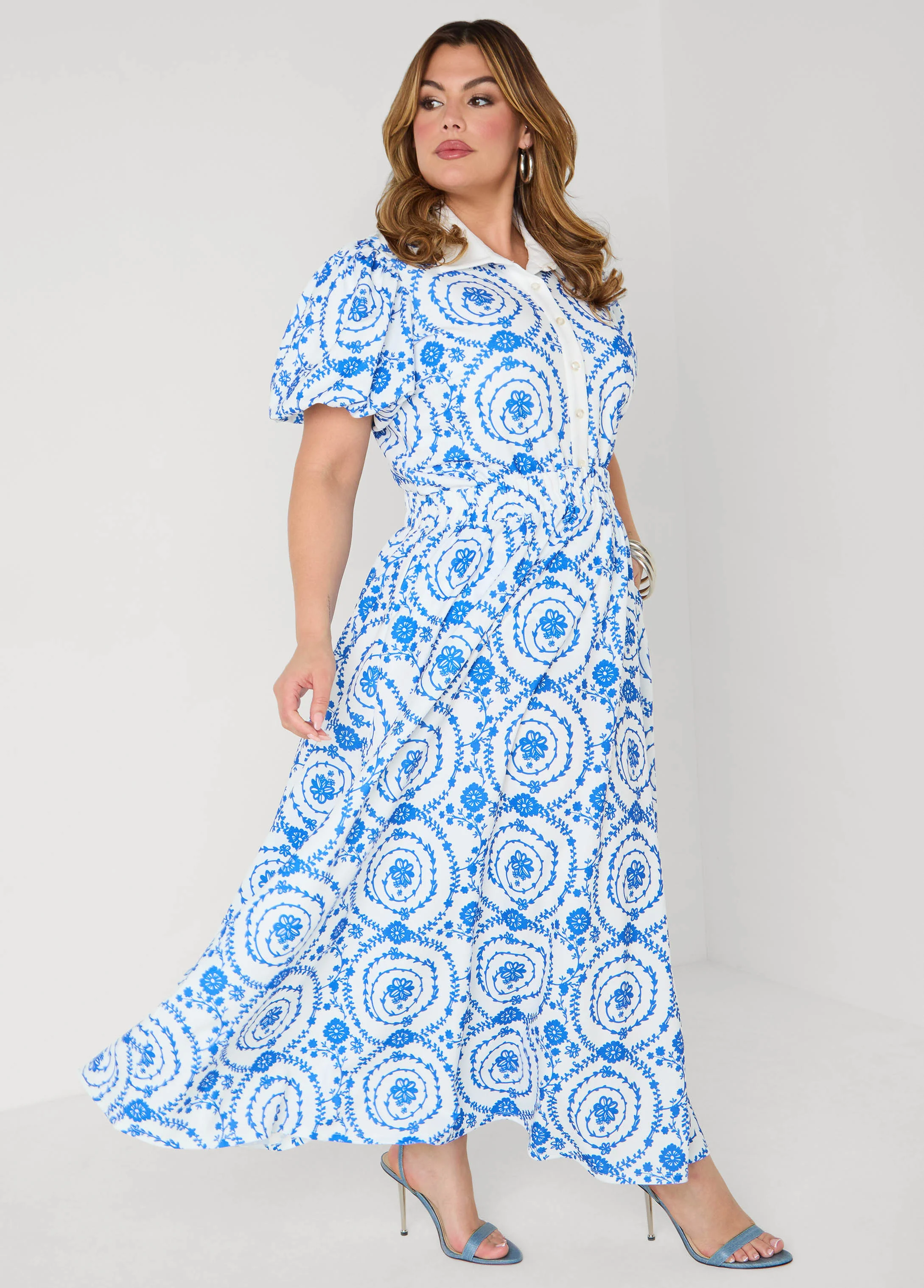 Puff Sleeved Floral Print Shirt - Image 4