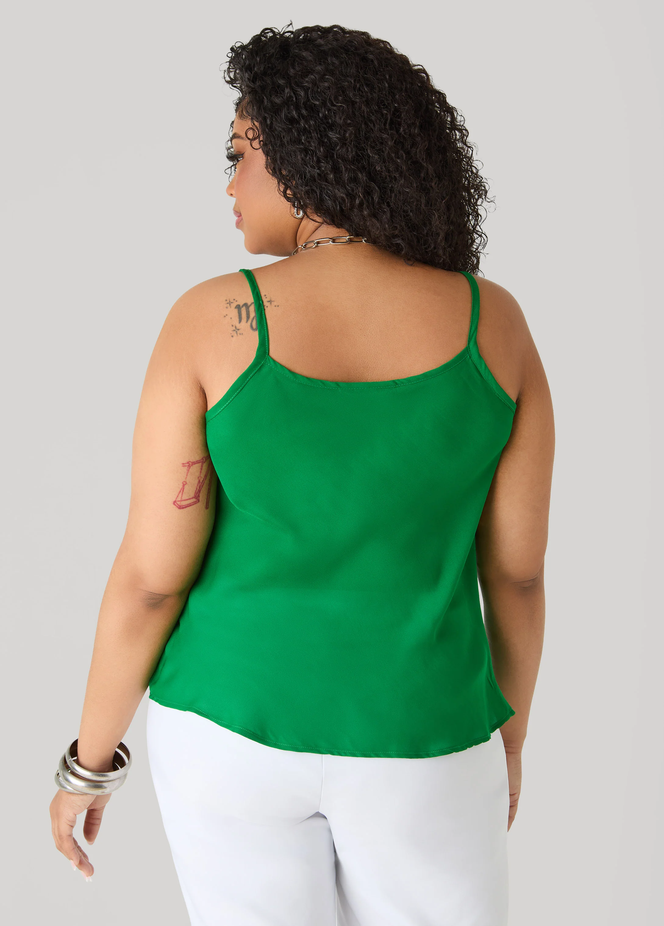 Cowl Neck Crepe Cami - Image 6