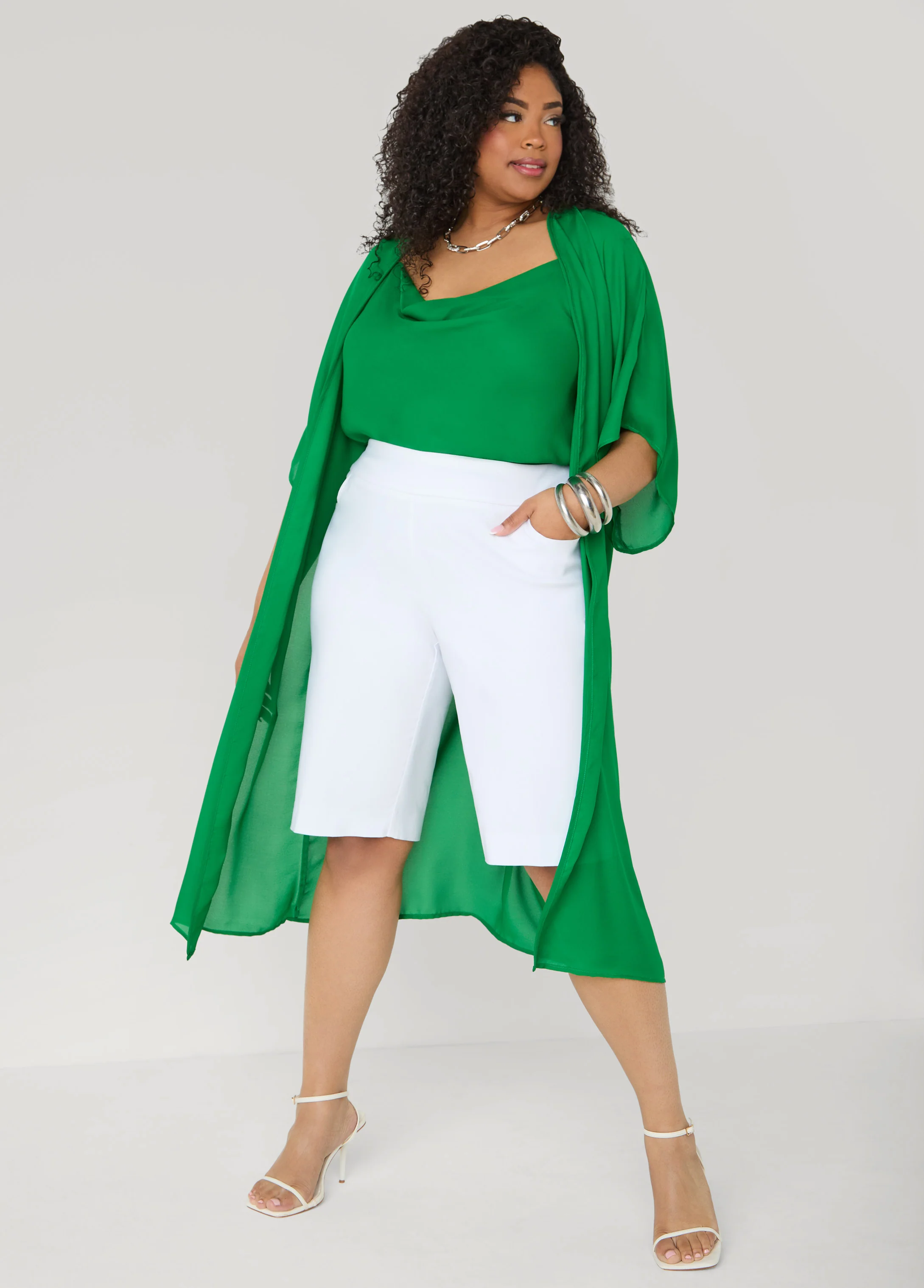 Cowl Neck Crepe Cami - Image 8