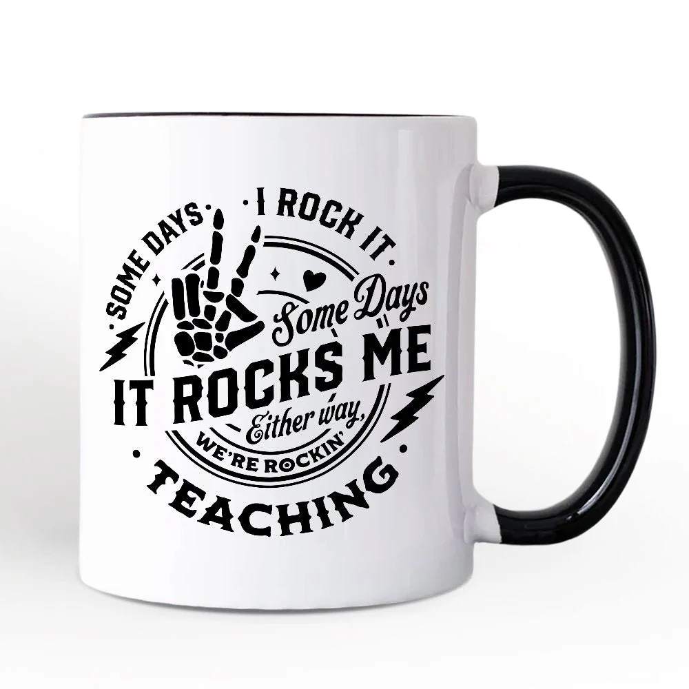 Some Days I Rock It Some Days It Rocks Me Mug - Image 2