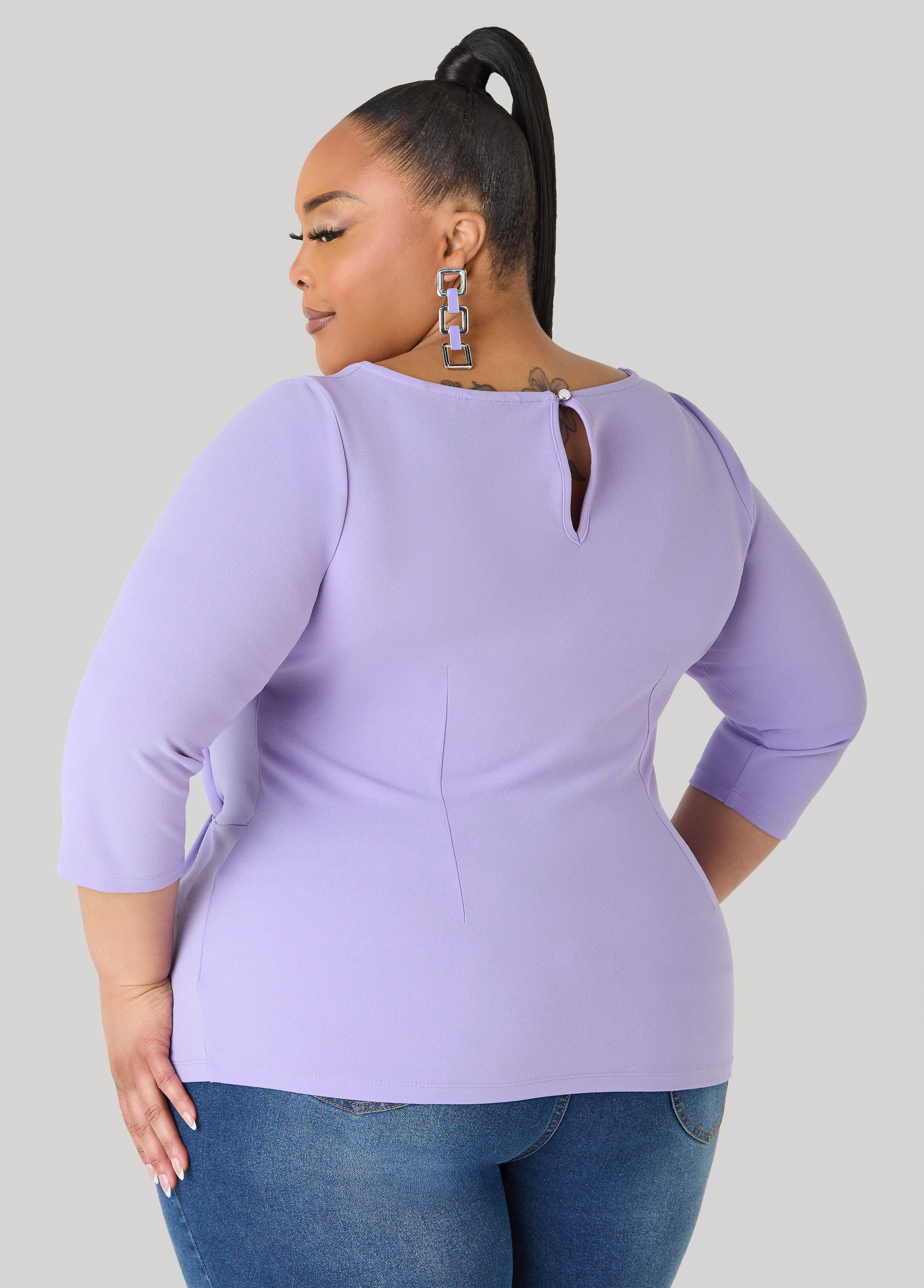 Knotted Boat Neck Top - Image 13