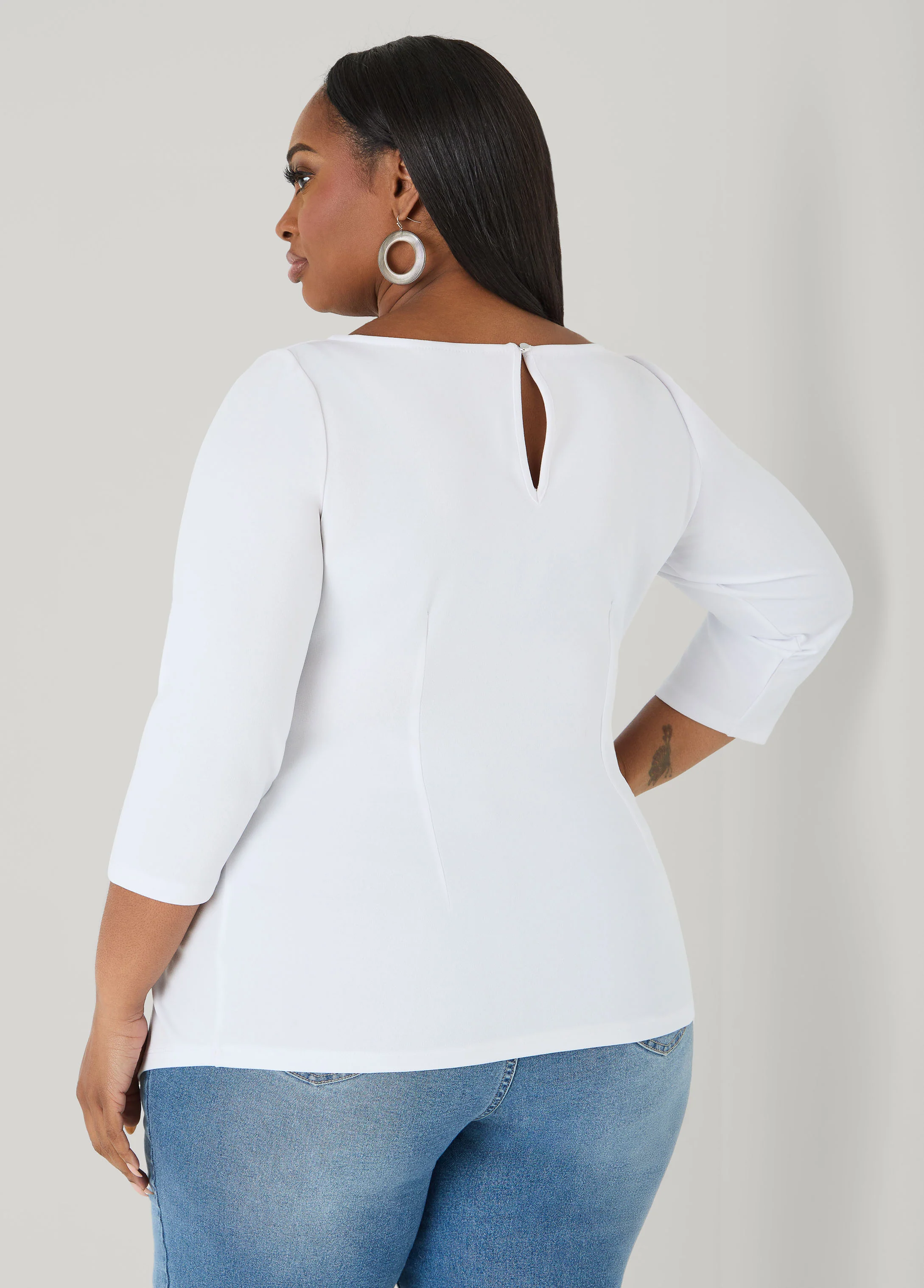 Knotted Boat Neck Top - Image 2