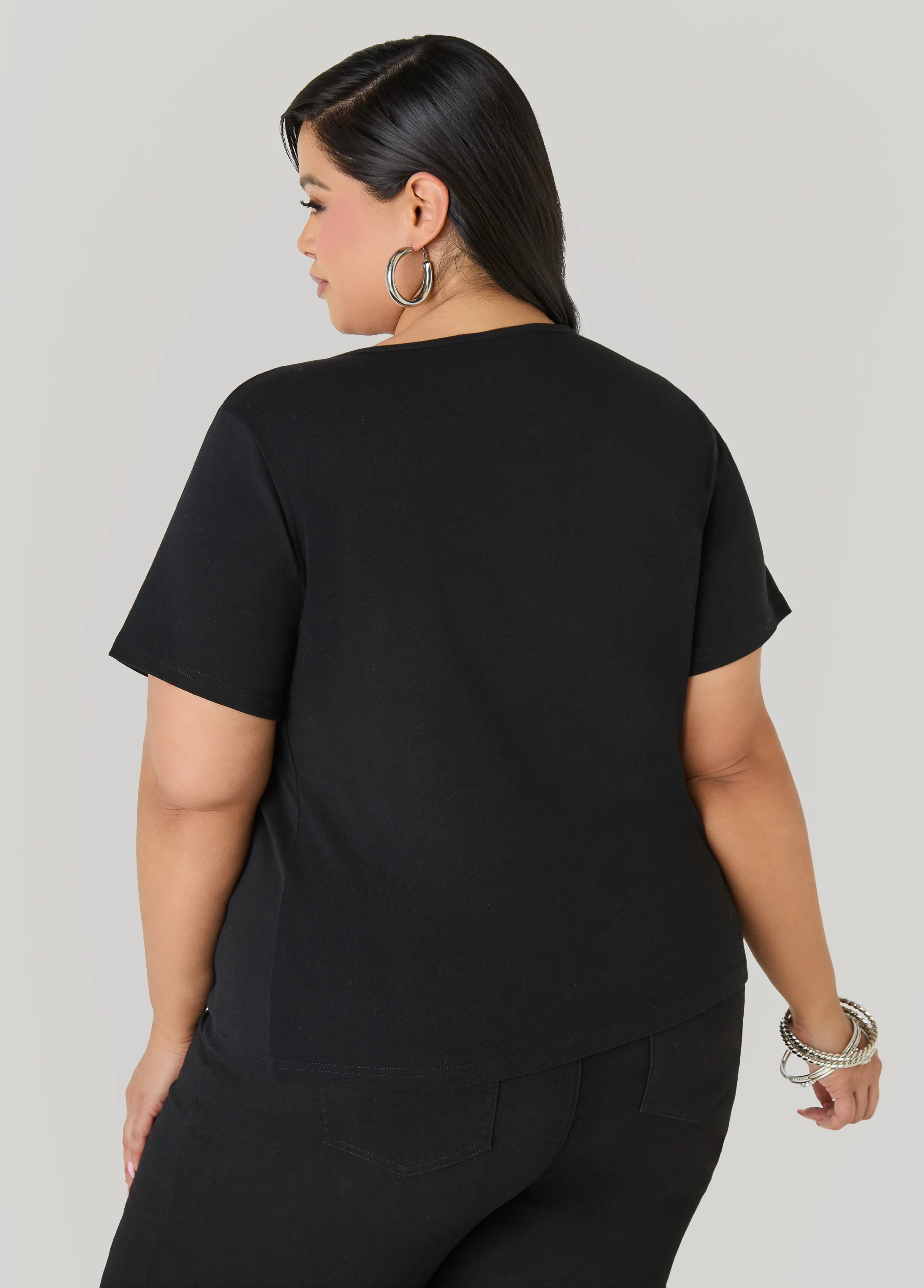 Dollar Sign Embellished Tee - Image 2